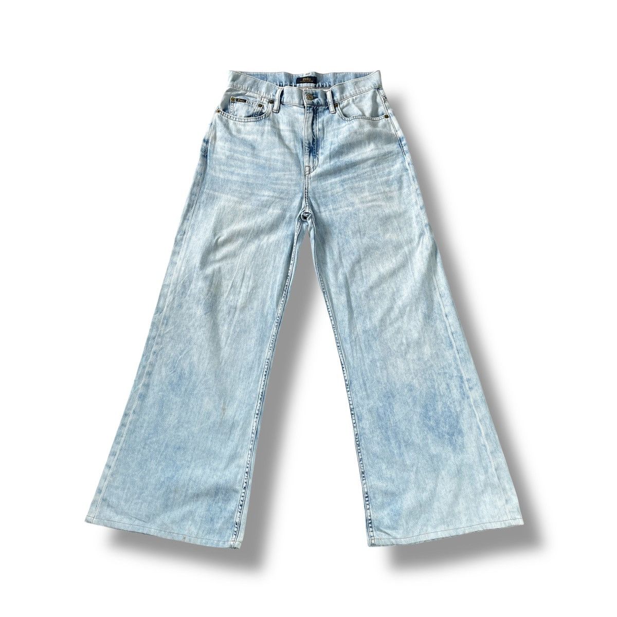 Vintage Vintage Flared Polo Ralph Lauren Denim Jeans Size US 29 - 2 Thumbnail