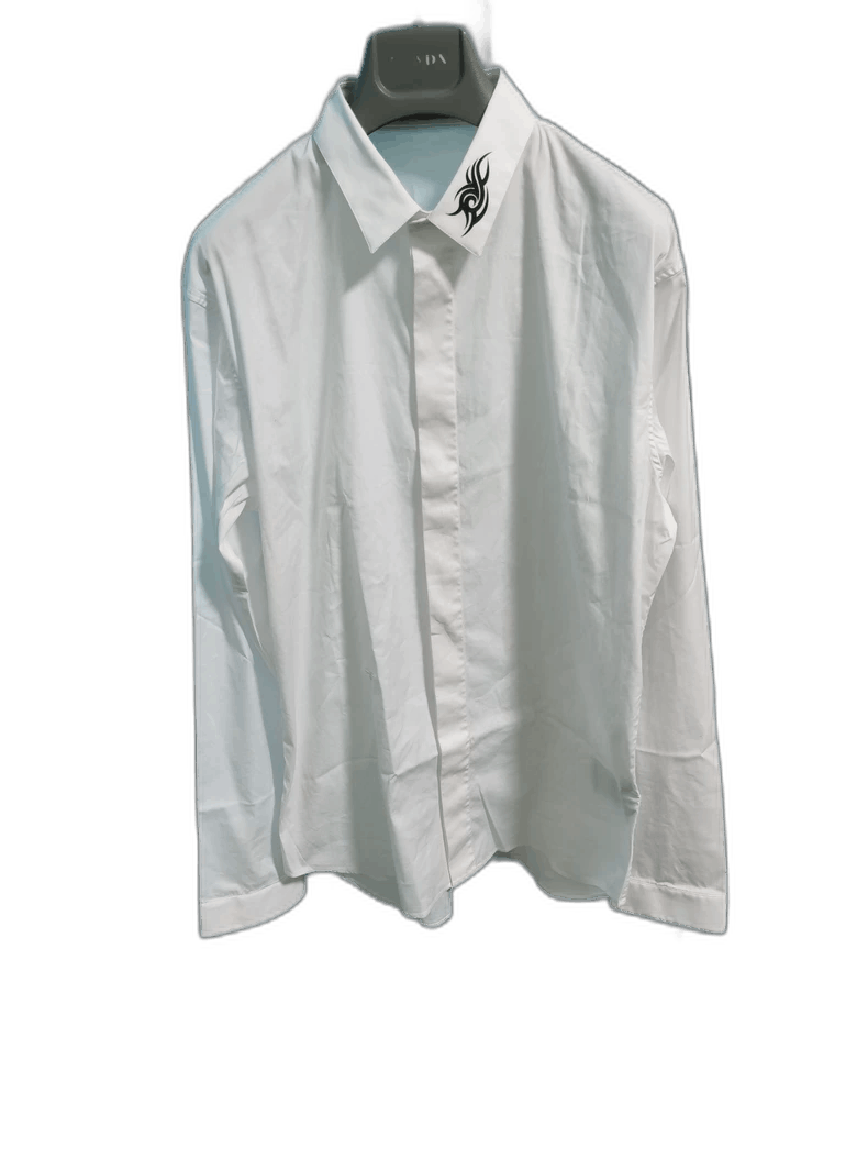 Dior Classic White Shirt with Bee Embroidery Size US M / EU 48-50 / 2 - 1 Thumbnail