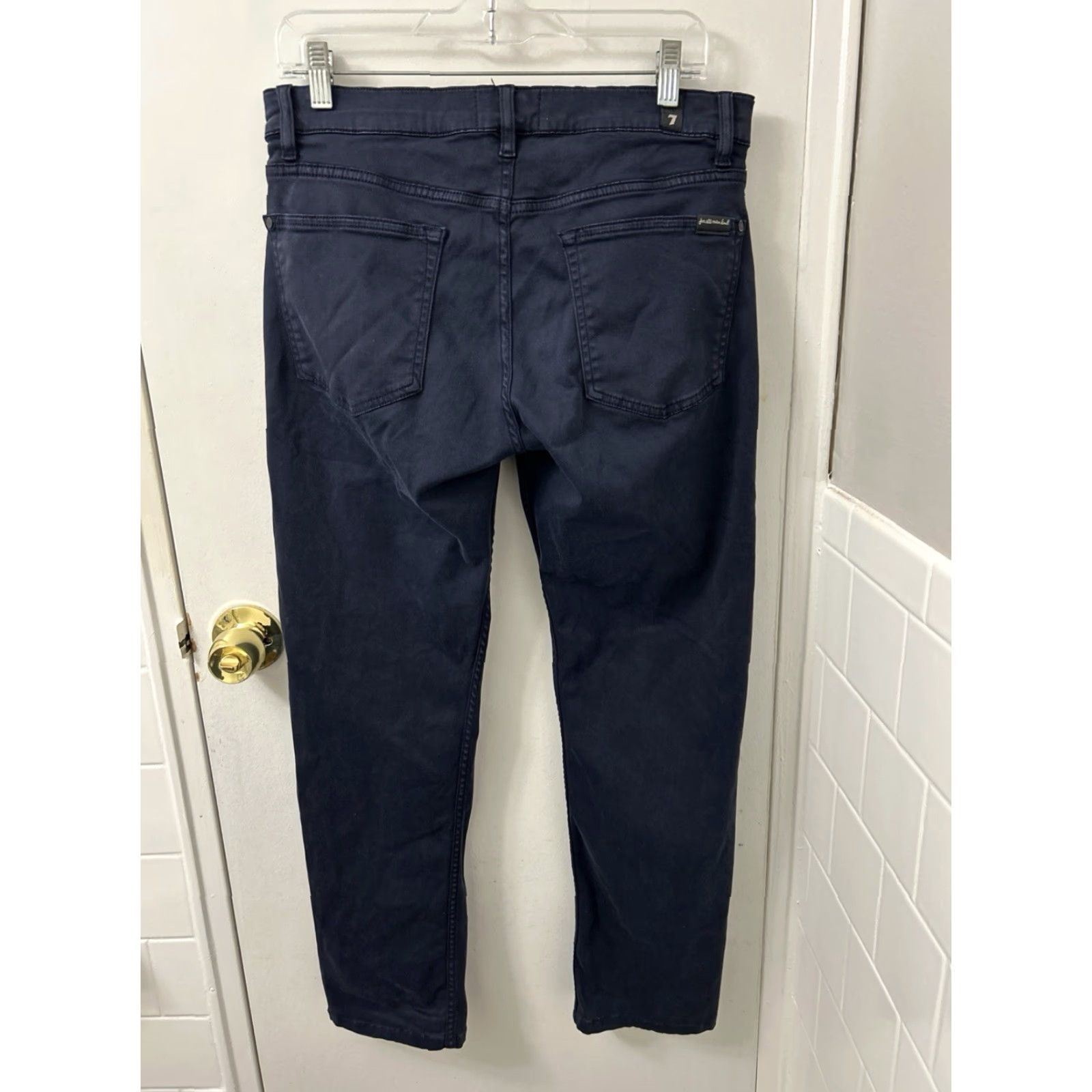 7 For All Mankind 7 For All Mankind Luxe Performance Plus Pants Mens 32x29 Navy Blue Slimmy Modal Size US 32 / EU 48 - 5 Thumbnail
