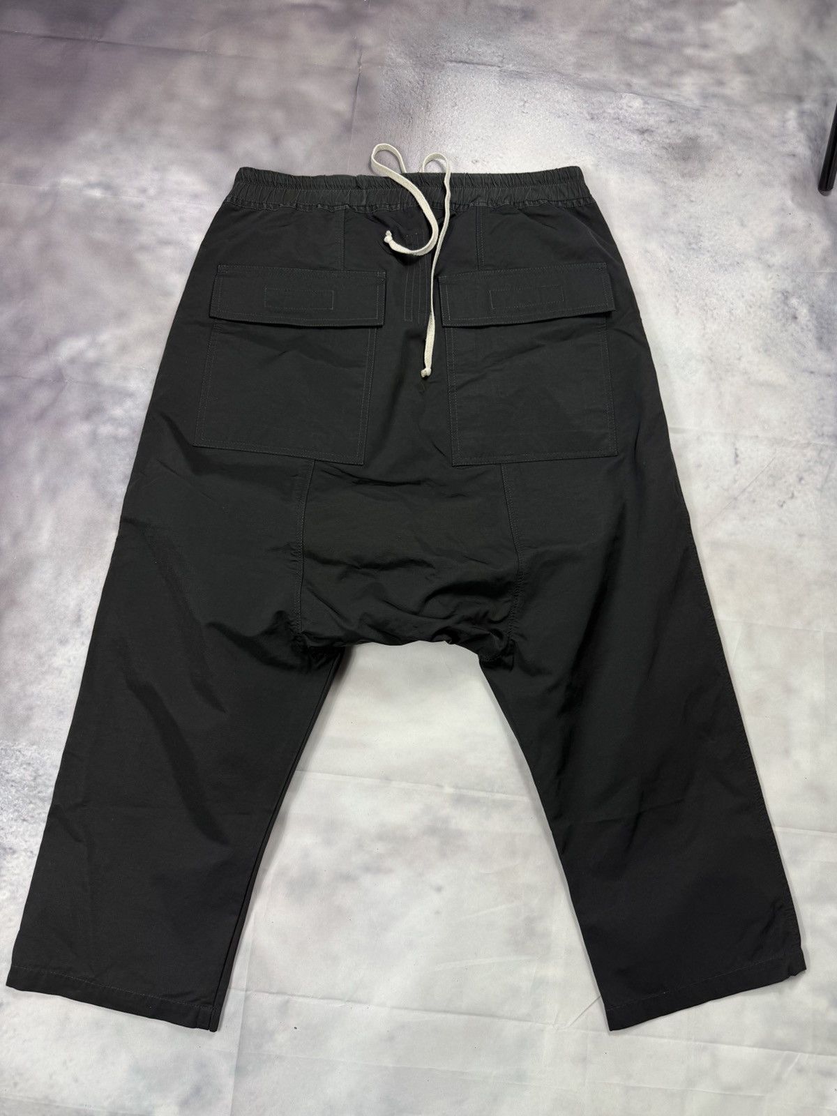 Rick Owens drop crotch cropped 3/4 pants vintage opium y2k