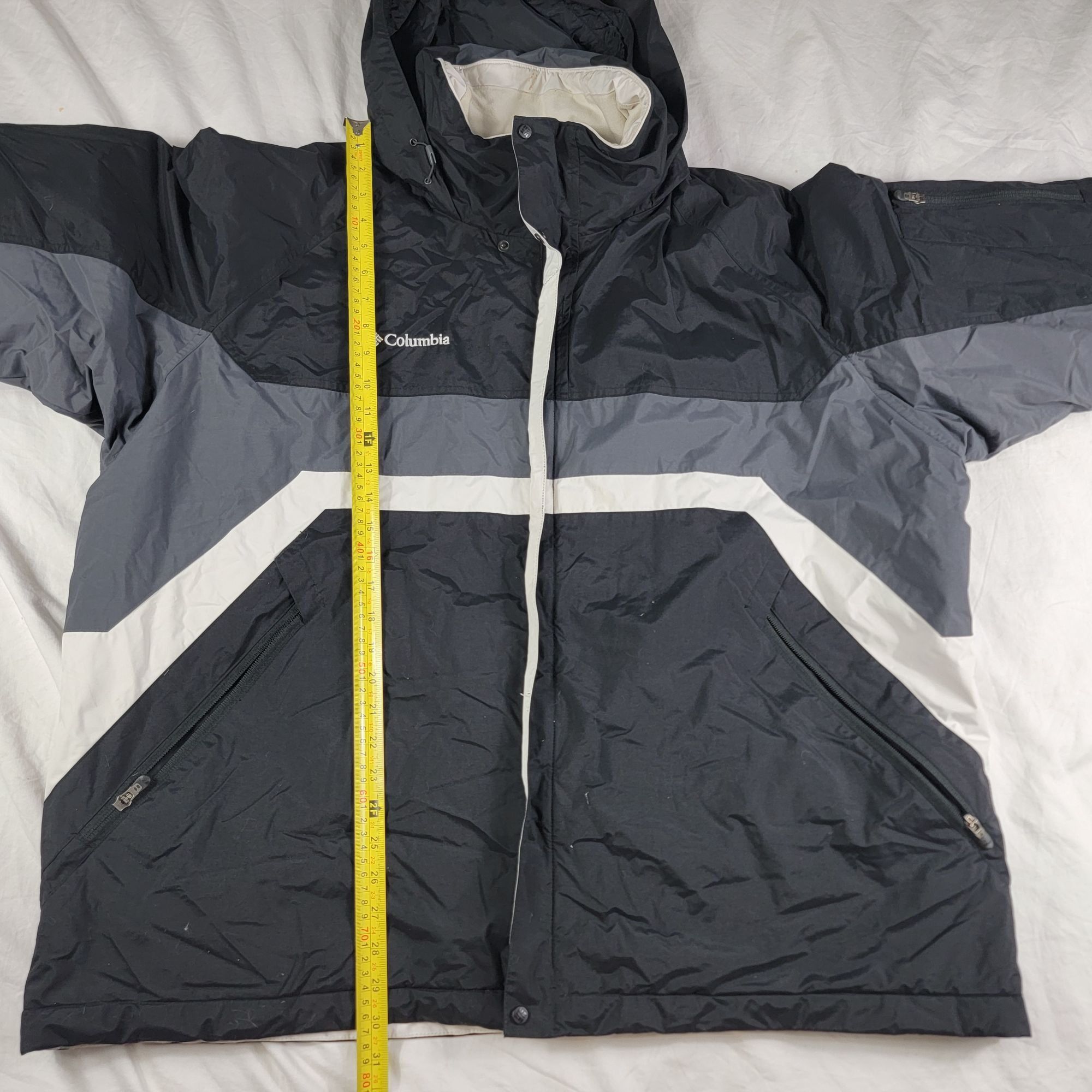 Columbia Columbia Mens 2XL Black White Winter Jacket Waterproof Warm Size US XXL / EU 58 / 5 - 14 Thumbnail