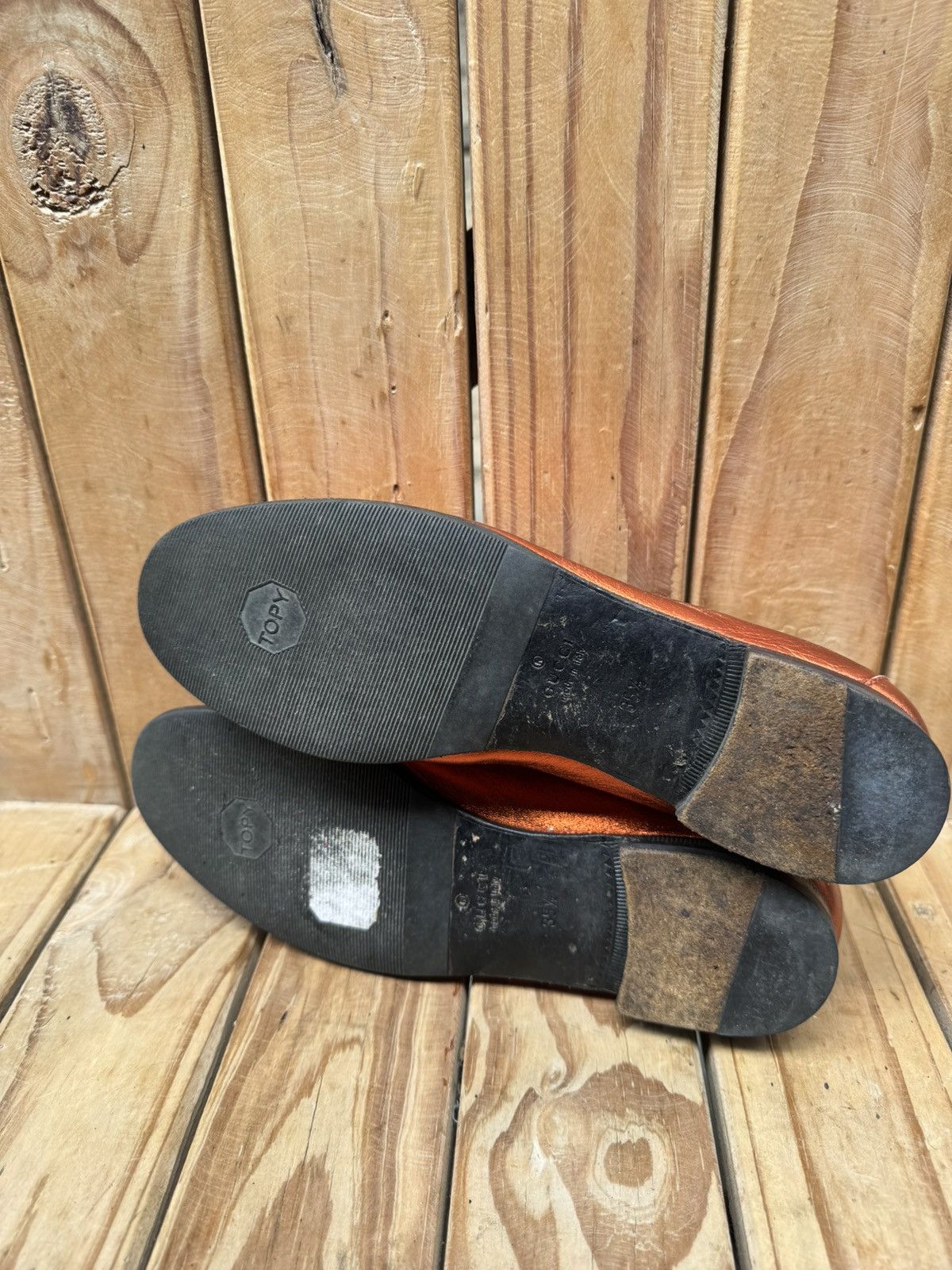 Gucci Gucci 1953 Orange women’s leather flats sz EUR 35.5 USA 5.5 Size US 5.5 / IT 35.5 - 17 Thumbnail
