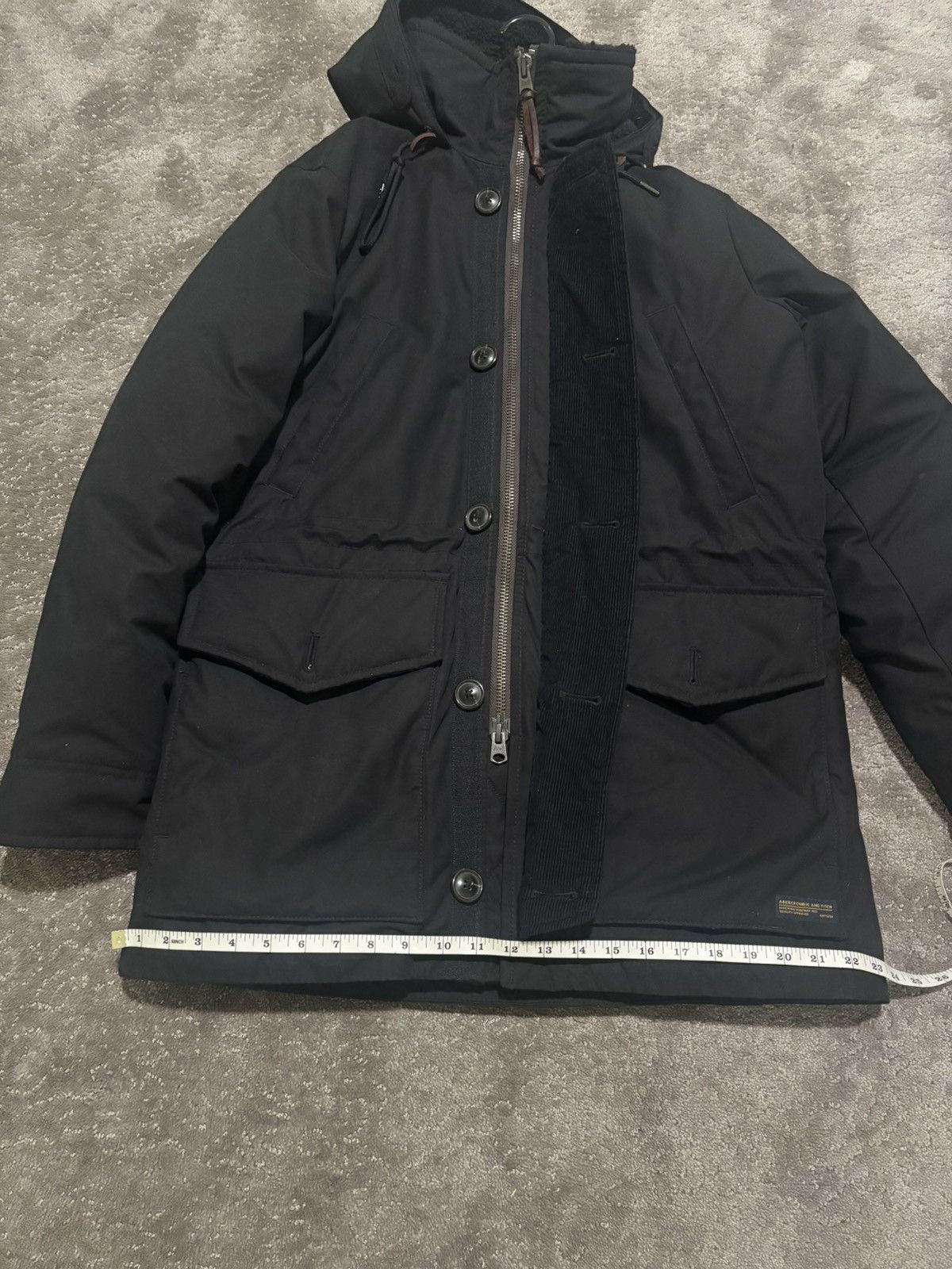 Abercrombie & Fitch Abercrombie & Fitch Men's Parka Winter Jacket Size US M / EU 48-50 / 2 - 2 Thumbnail