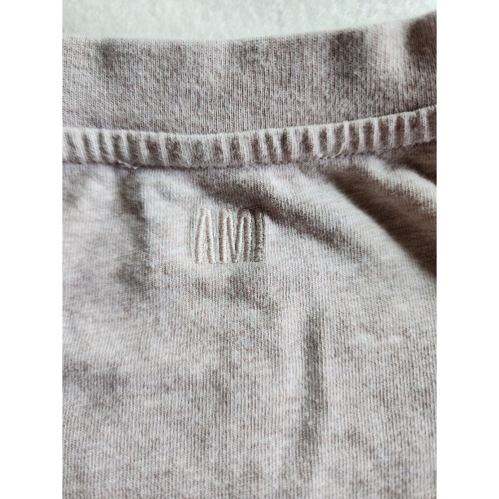 AMI AMI Paris Long Sleeve T-Shirt Crewneck Top S Heathered Sand Size US S / EU 44-46 / 1 - 5 Thumbnail
