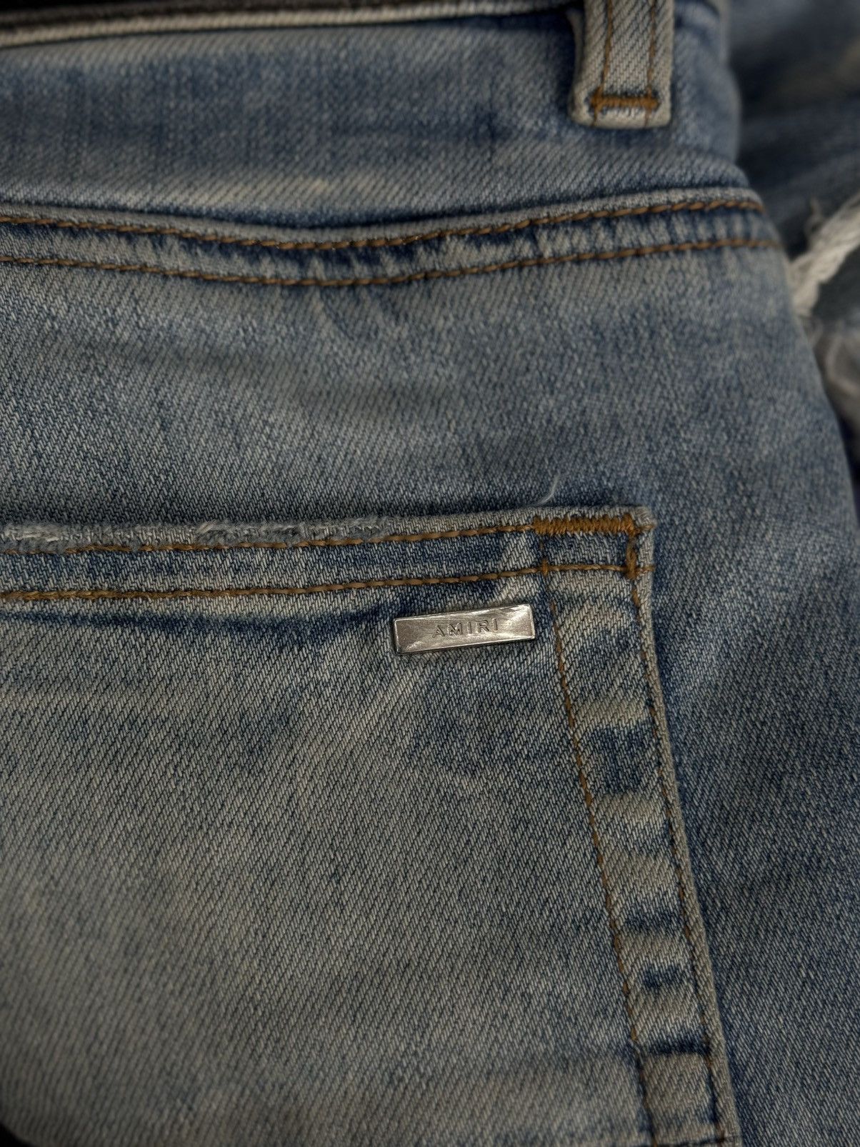 Amiri Amiri Jeans Blue Multicolored Size 36 Pre Owned🧼 Size US 36 / EU 52 - 15 Thumbnail