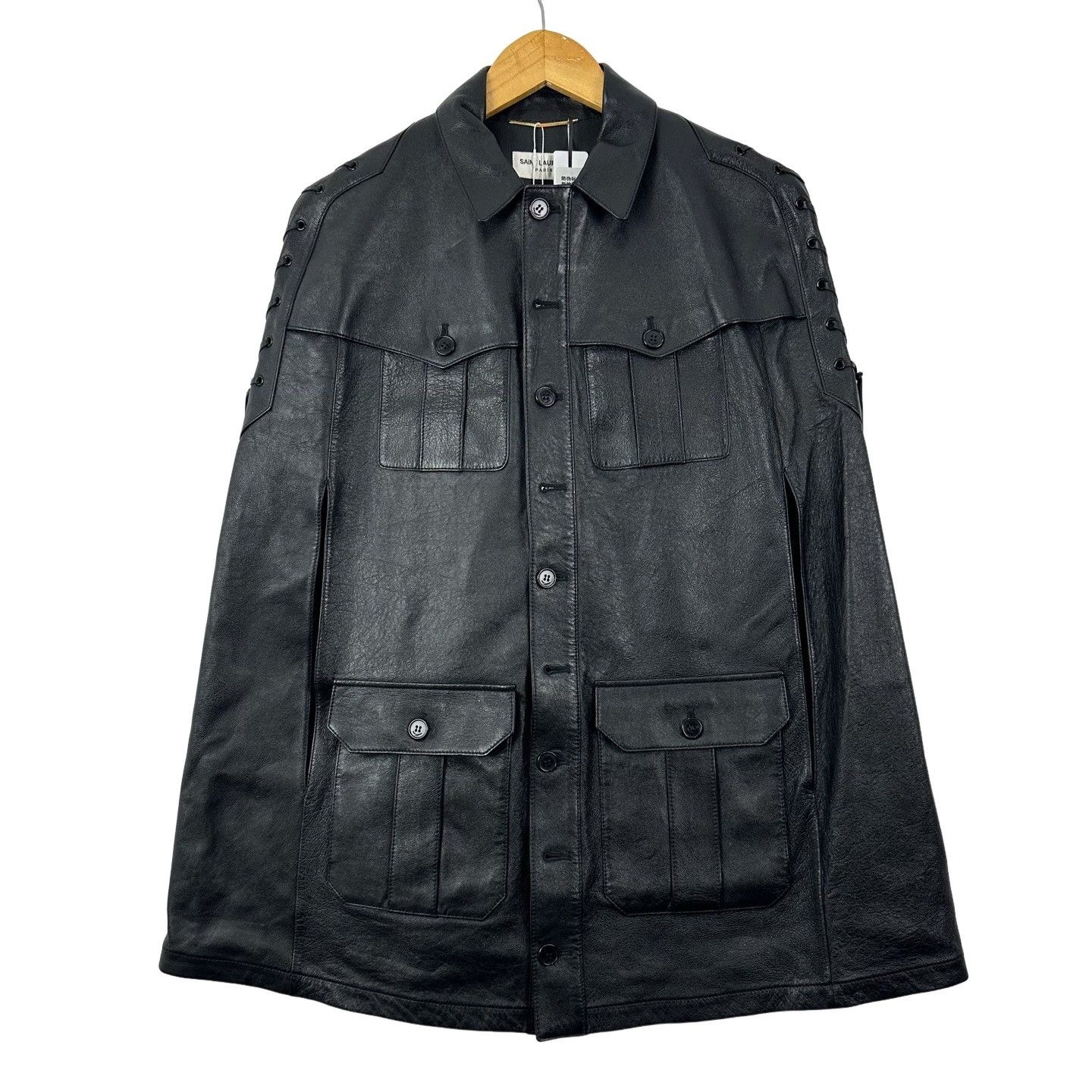 Saint Laurent Paris Saint Laurent Leather Lace-Up Vest Size 36 Size XS / US 0-2 / IT 36-38 - 1 Thumbnail