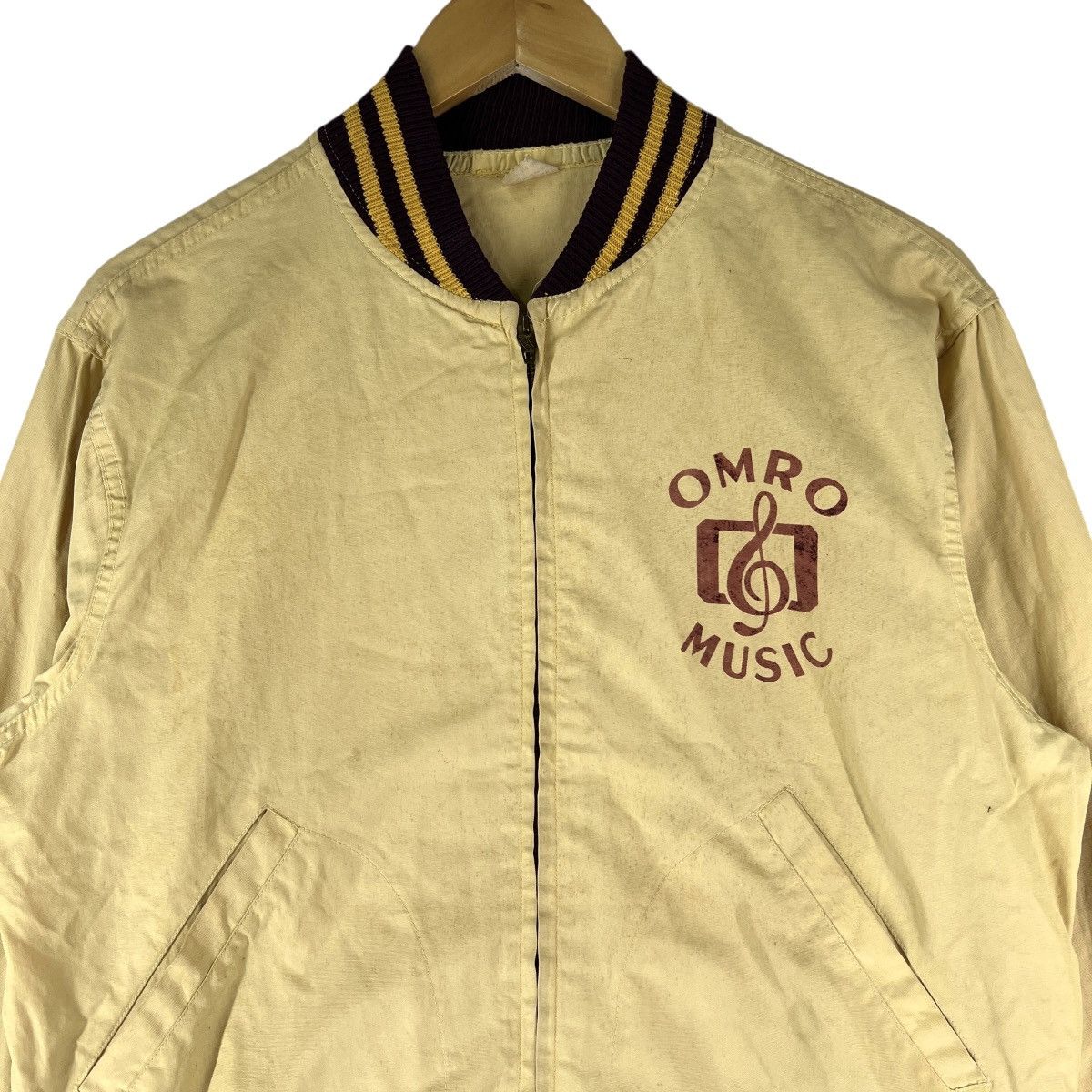 Champion 🔥 VTG 50s CHAMPION RUNNING MAN OMRO MUSIC PEP BAND JACKET Size US M / EU 48-50 / 2 - 6 Thumbnail