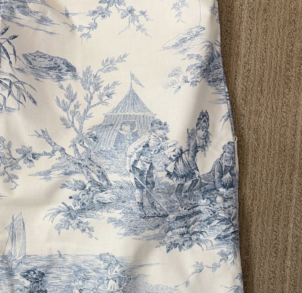 Other RARE PIECE - Not Too Ballsy Blue White Scenic Print Pants Size US 34 / EU 50 - 4 Thumbnail