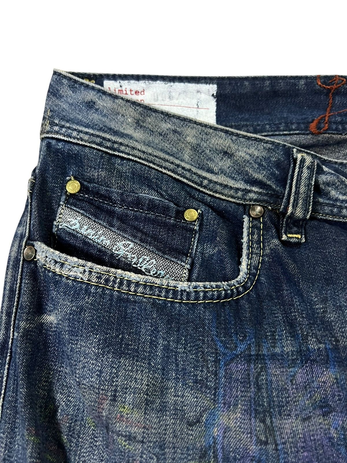 If Six Was Nine Flare Distressed Diesel Denim Gallery Sick Jean Size US 33 - 8 Thumbnail