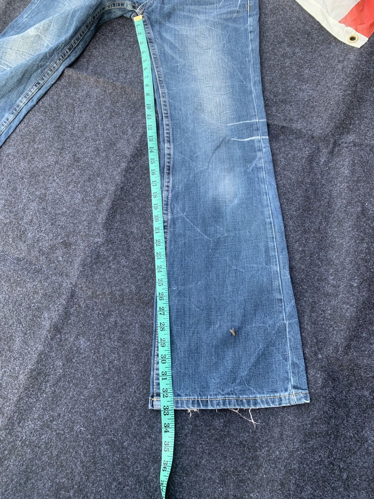 Japanese Brand Riobera Embroidered Flare Jeans Vintage Japanese Denim Size US 32 / EU 48 - 4 Thumbnail