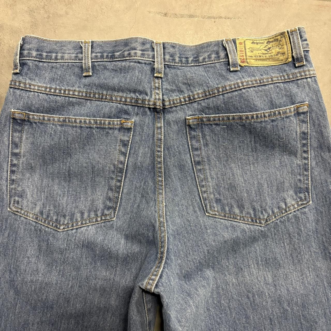Japanese Brand × Redhead × Vintage Crazy Vintage Y2K/2000s Baggy Tall Medium Wash Denim Jeans! Size US 36 / EU 52 - 7 Thumbnail