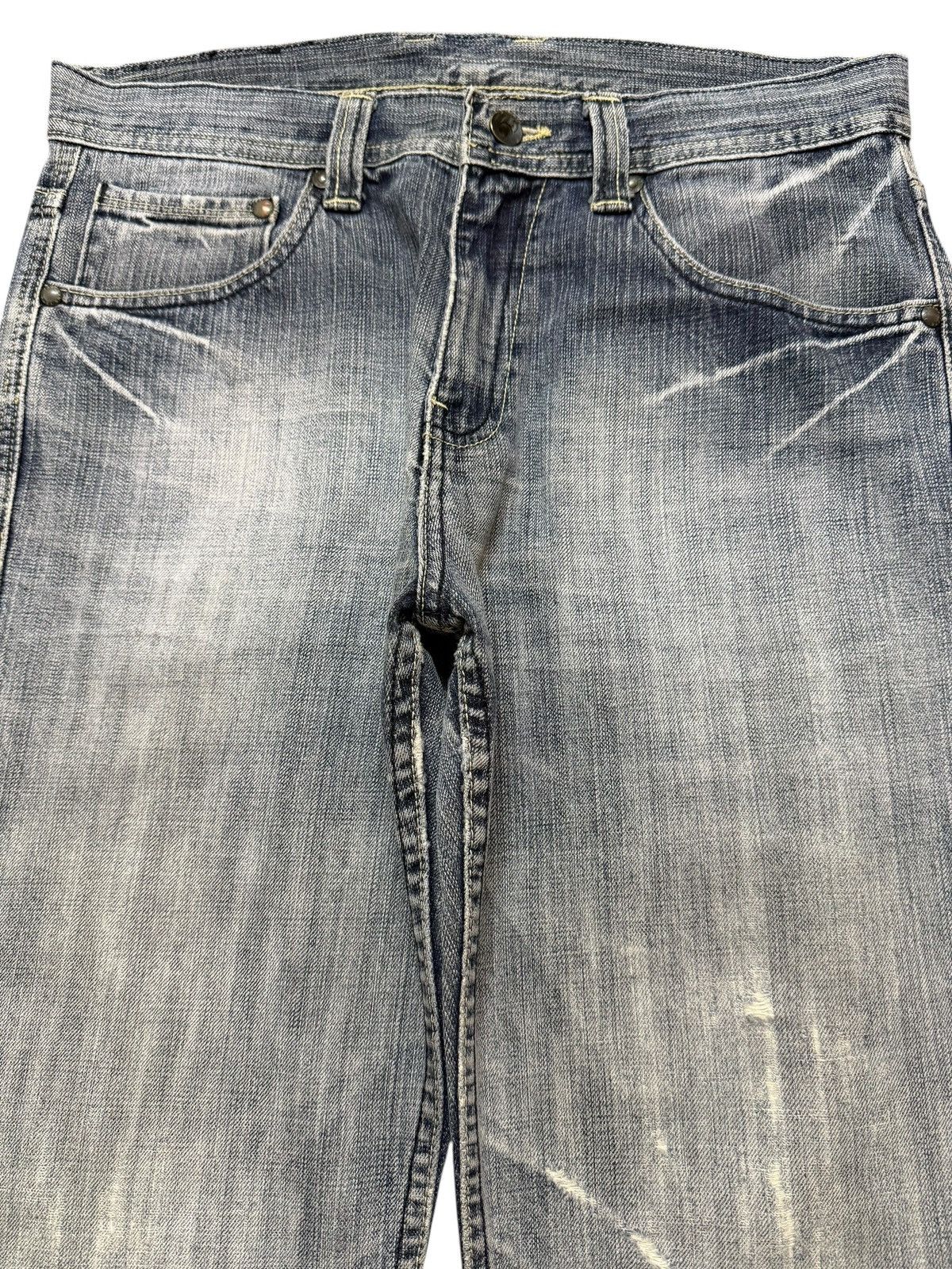 If Six Was Nine Vintage Japanese Brand Faded Wash Clawmark Distressed Loose Size US 32 / EU 48 - 3 Thumbnail