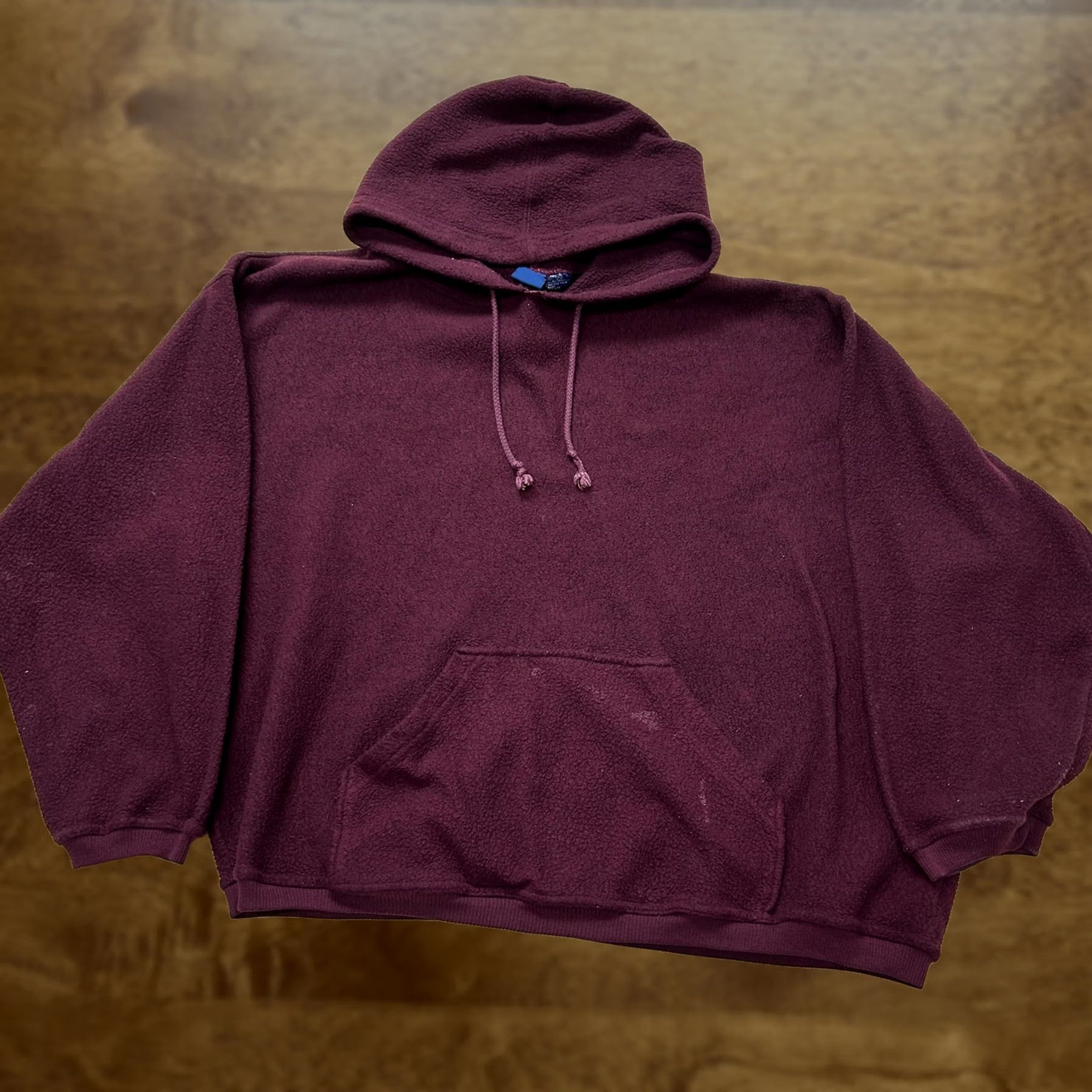 KangaROOS VINTAGE First Run Hoodie Mens XL Red Fleece Kangaroo Pocket Pullover Sweatshirt Size US XL / EU 56 / 4 - 1 Thumbnail