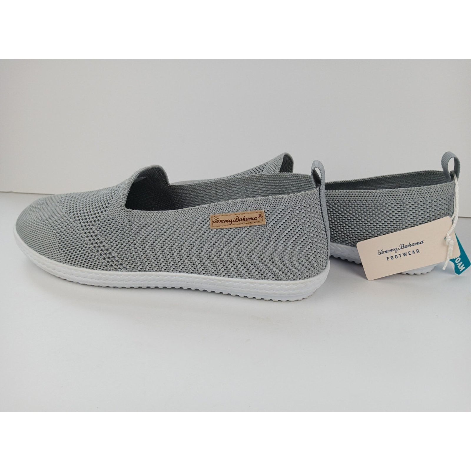 Tommy Bahama Tommy Bahama Gray Knit Slip On Casual Shoes Women’s Sz 9.5 Size US 9.5 / IT 39.5 - 16 Thumbnail