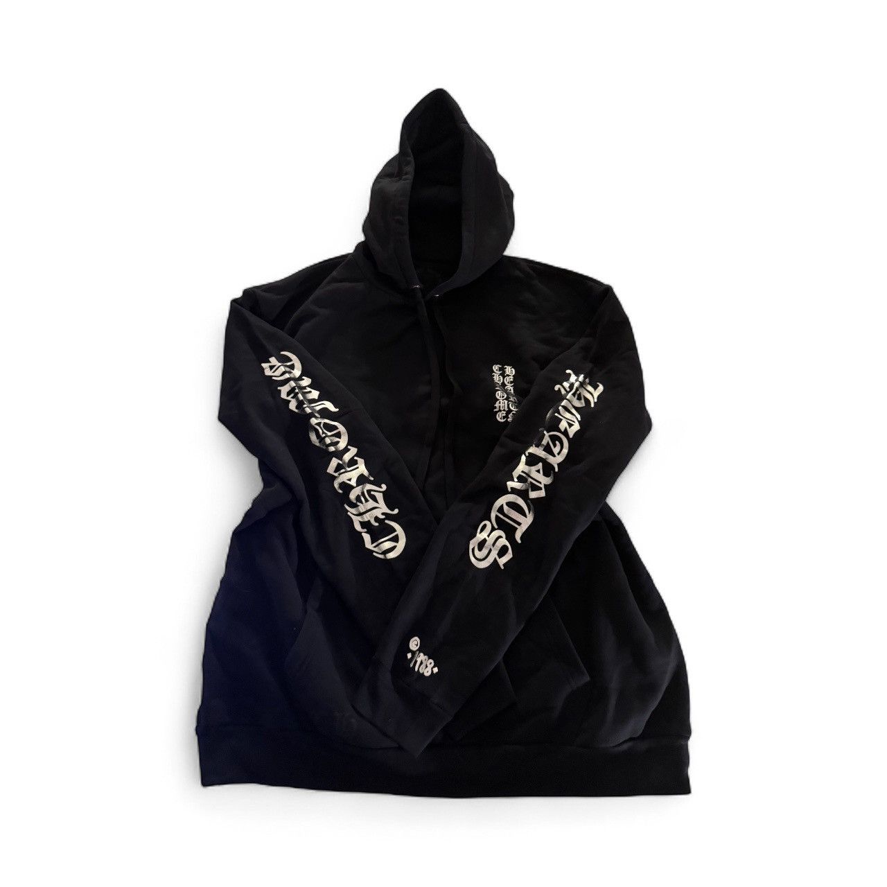 Chrome Hearts Chrome Hearts 1988 Hoodie Black and Gold | Grailed