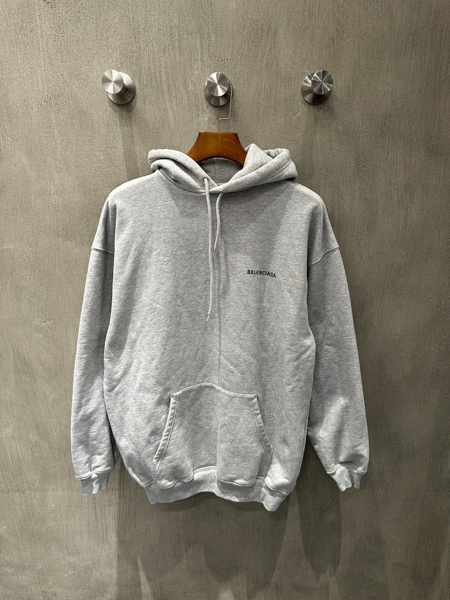 Balenciaga Balenciaga Gray Front Back Print Hoodie - dmc Size US XS / EU 42 / 0 - 1 Thumbnail