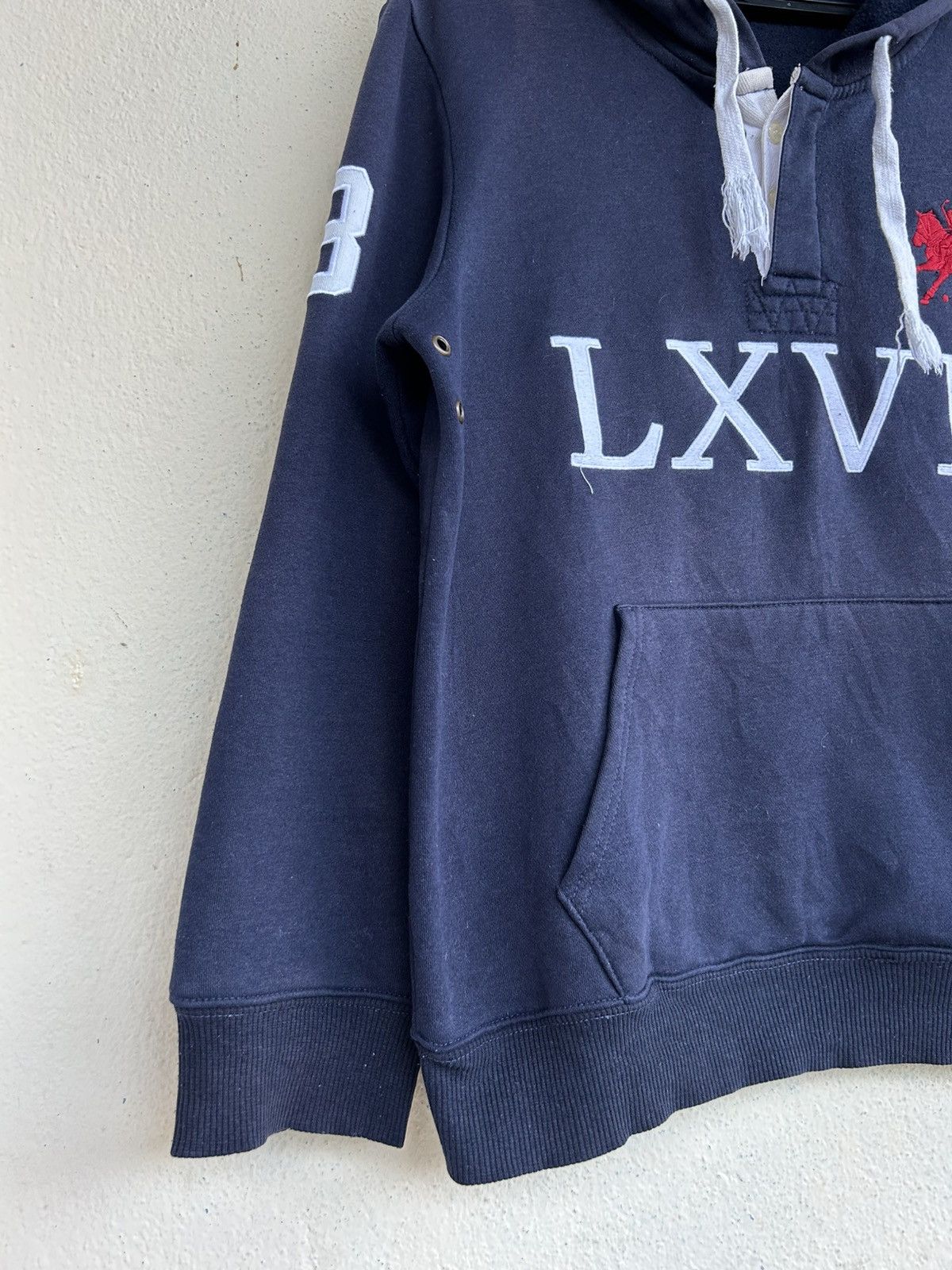 Polo Ralph Lauren × Ralph Lauren × Vintage Vintage Polo by Ralph Lauren Half Buttons Up Hoodie Size US L / EU 52-54 / 3 - 5 Thumbnail