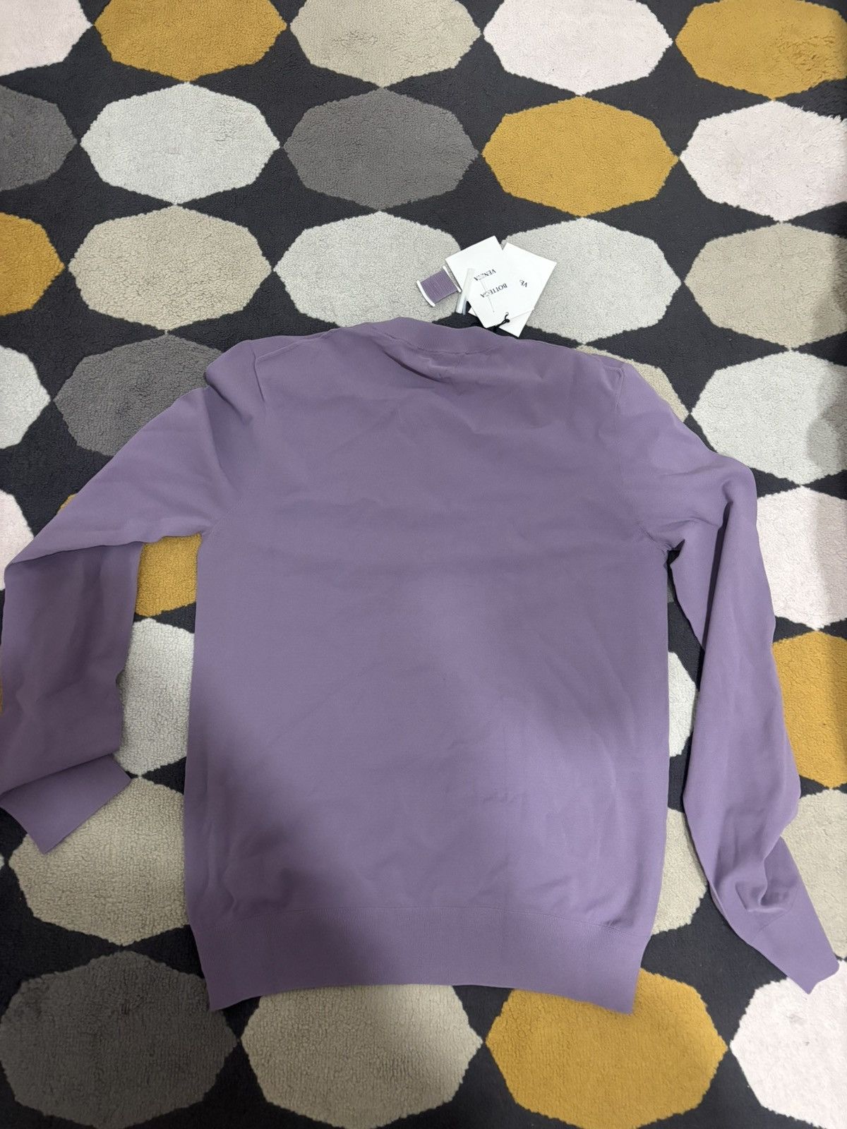 Bottega Veneta Bottega Veneta Tech Knit Pullover L Lilac BNWT Size US L / EU 52-54 / 3 - 2 Thumbnail