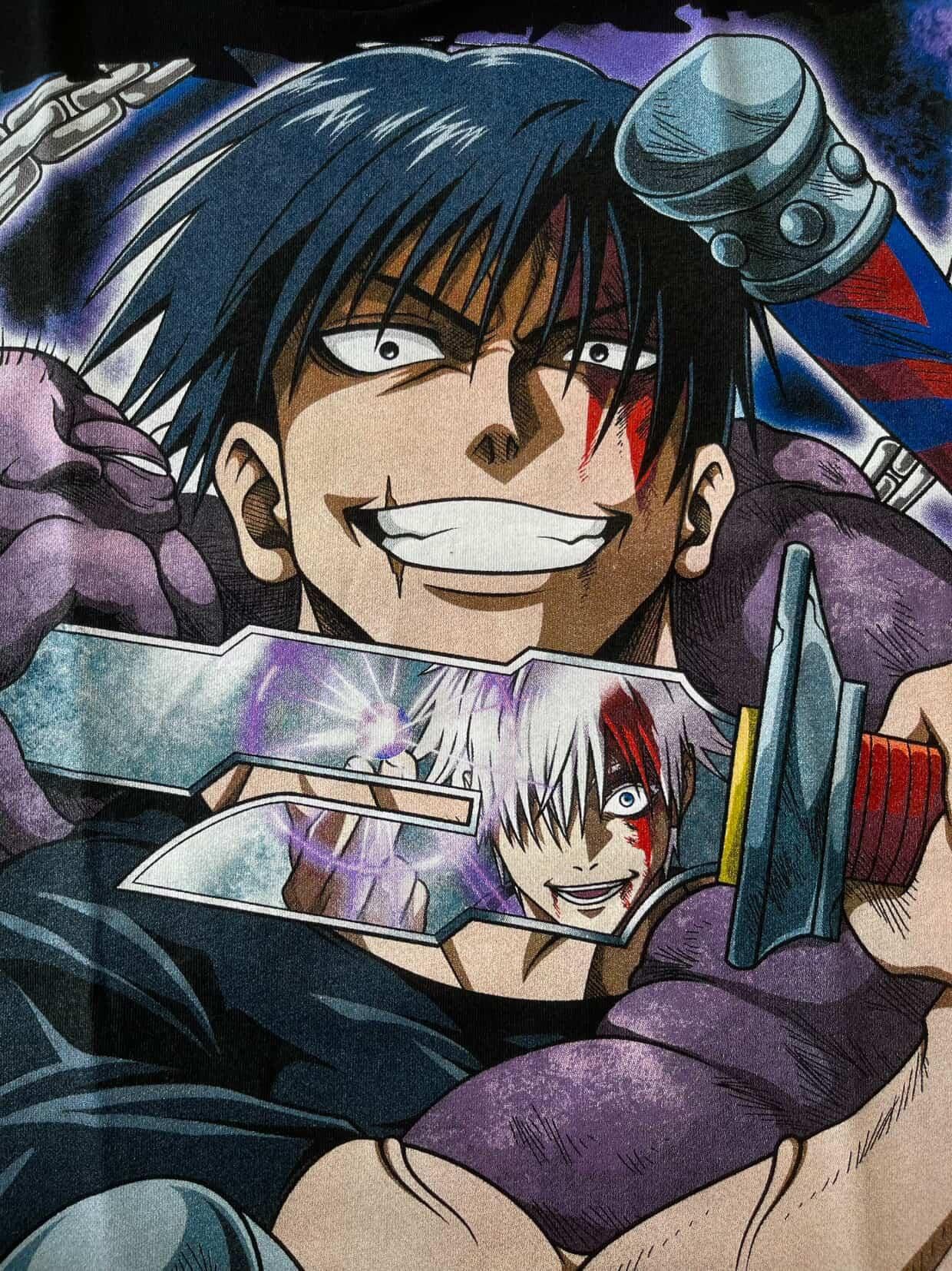 Anime Jujutsu Kaisen The Strongest Man Toji VS The Six Eye Gojo Size US XL / EU 56 / 4 - 3 Thumbnail