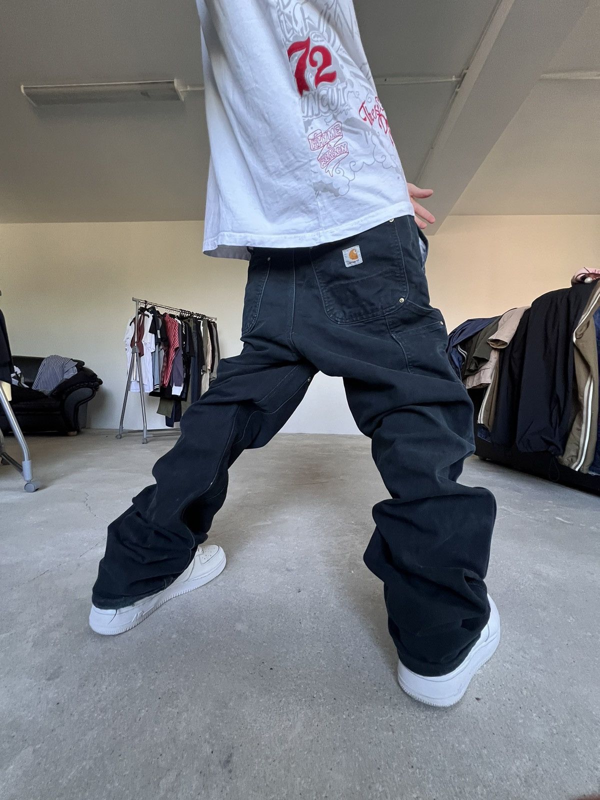 Carhartt Vintage Carhartt Double knee carpenter pants black worker Size US 36 / EU 52 - 1 Thumbnail