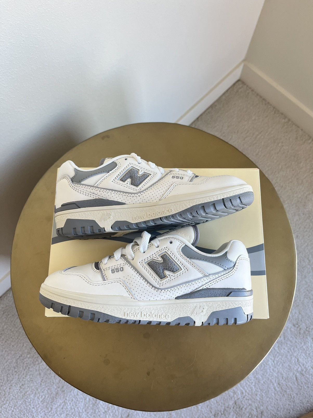 image of New Balance 550 Aime Leon Dore White/grey Shoes, Women's (Size 4)