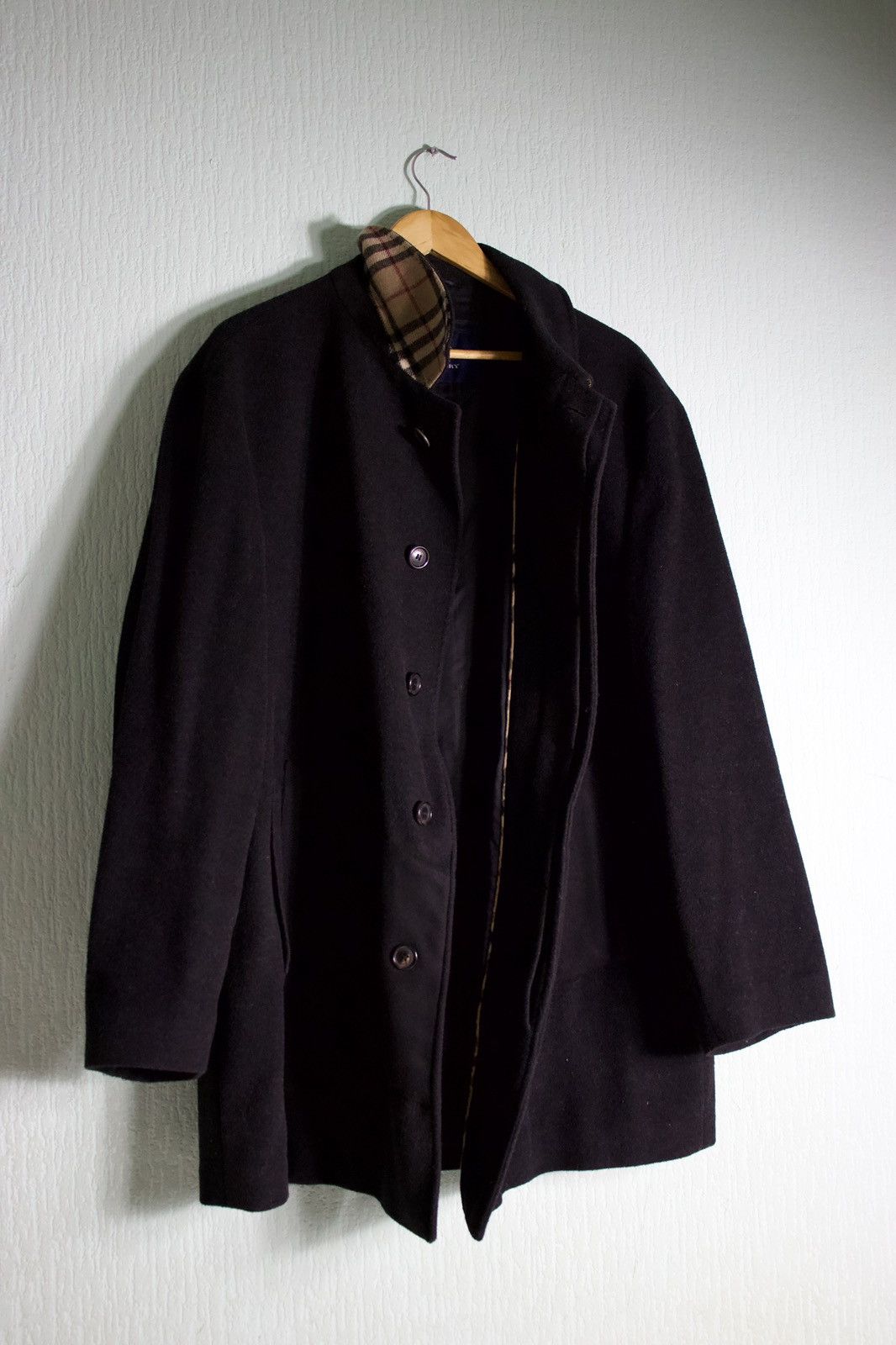 Burberry Burberry London 1998 Vintage Overcoat Wool & Cashmere Blend Size US XL / EU 56 / 4 - 1 Thumbnail