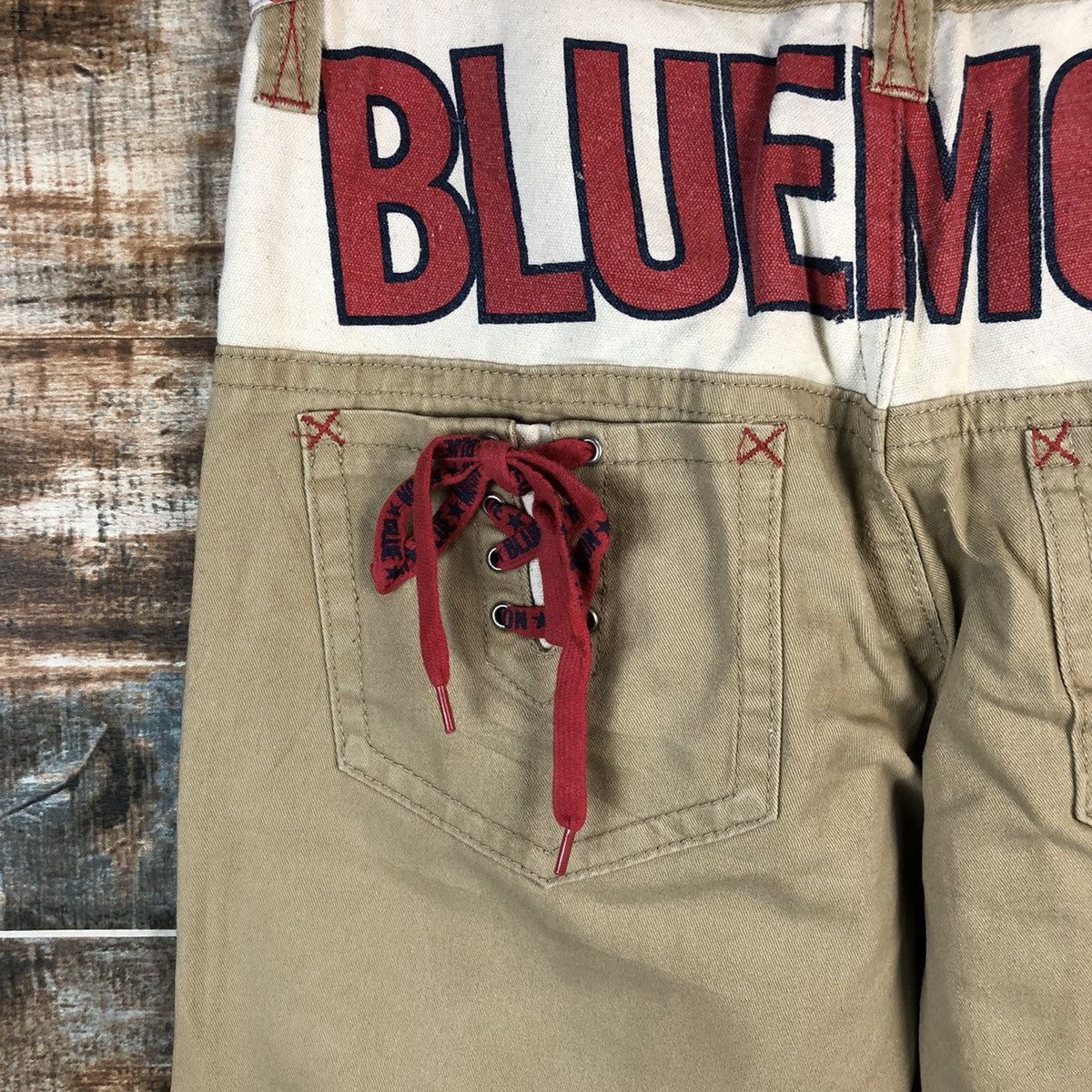 Japanese Brand DL Blue Moon Blue Beige Casual Pants #C741DL Size US 31 - 4 Thumbnail