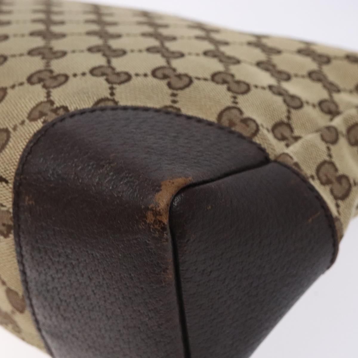 Gucci GUCCI GG Canvas Shoulder Bag Beige Silver Size ONE SIZE - 12 Thumbnail