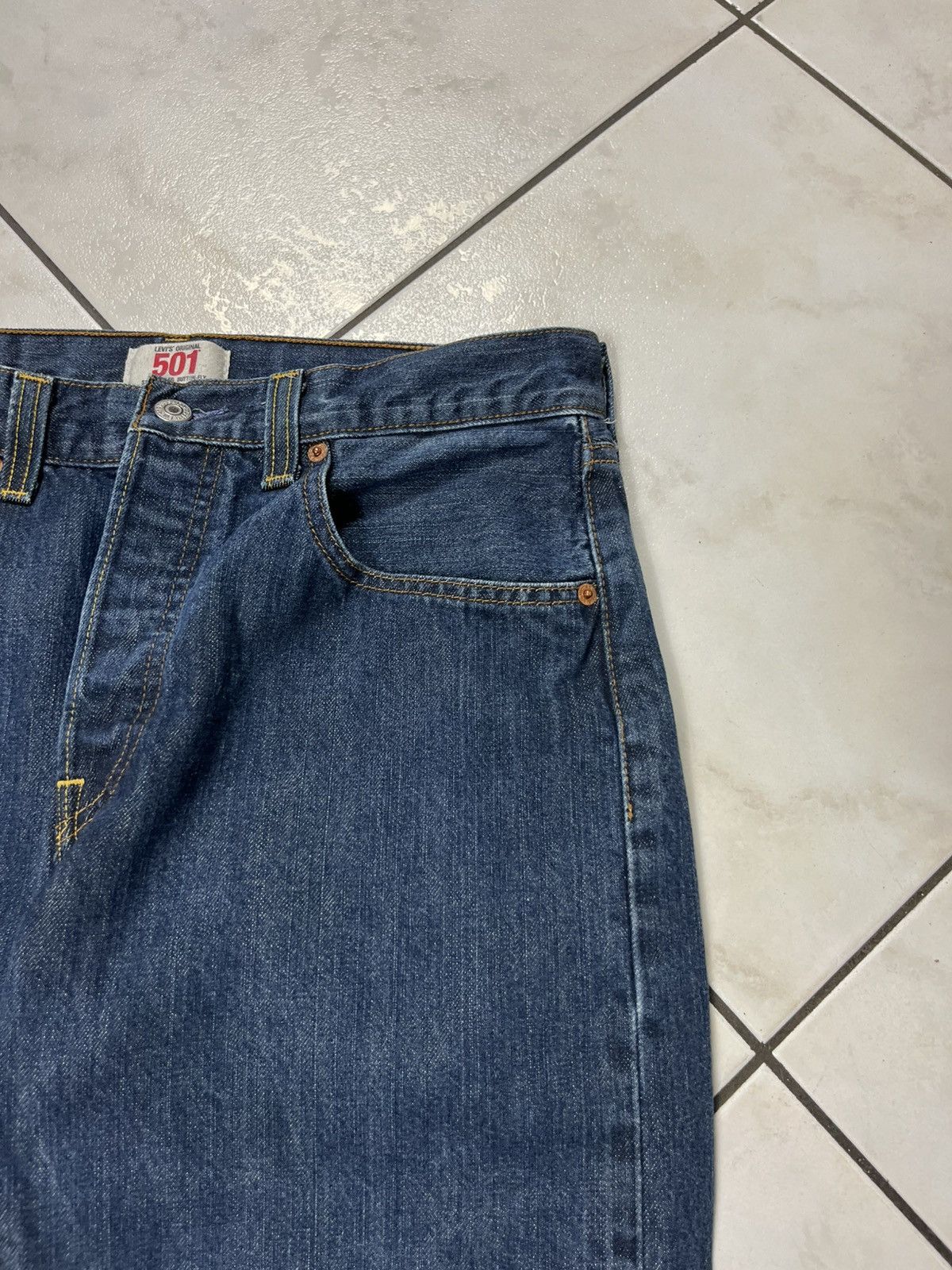 Levi's × Levi's Vintage Clothing × Vintage Vintage Levi’s 501 navy denim jeans pants regular straight Size US 33 - 6 Thumbnail