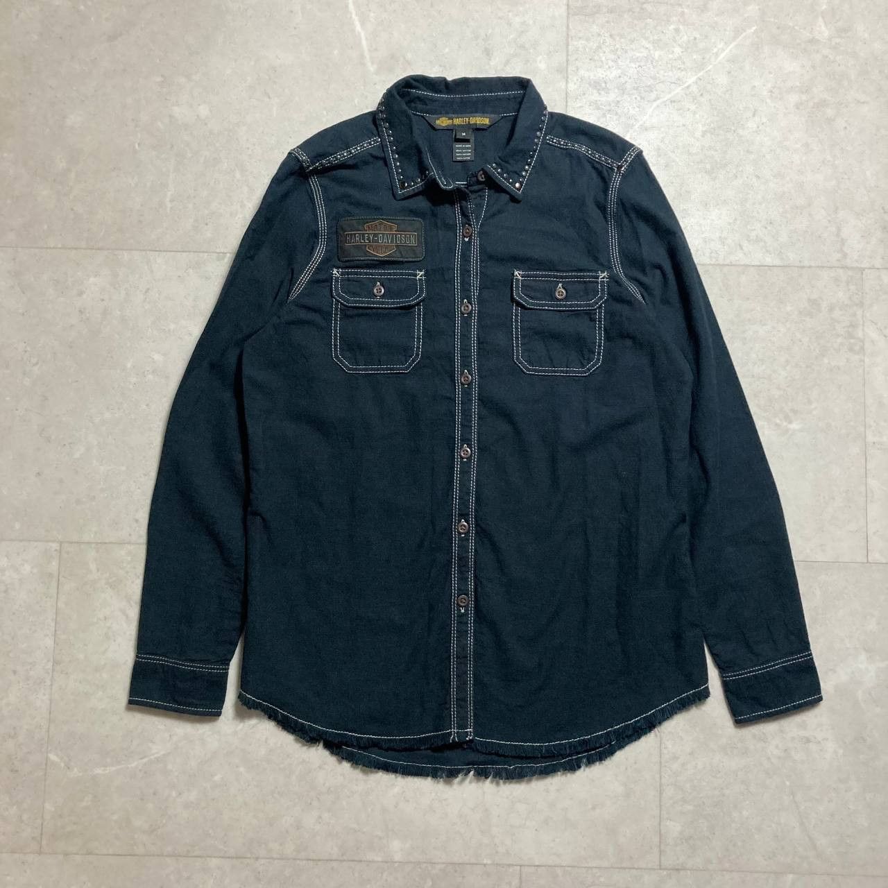 Harley Davidson Vintage Harley Davidson Button Western Cowboy Shirt Size US M / EU 48-50 / 2 - 1 Thumbnail