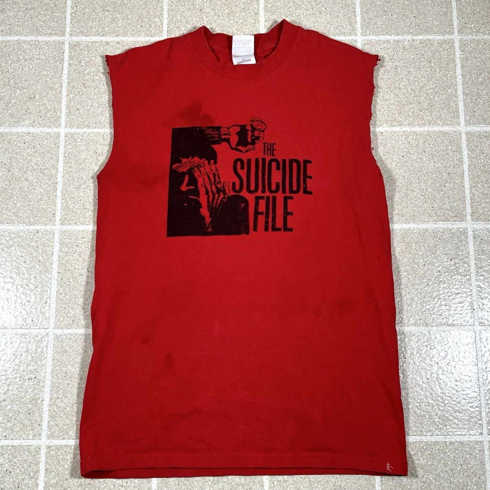 Gildan The Suicide File Band Cut Off T Shirt Size S Men Red Rock Gildan Short Sleeve Shirt Size US S / EU 44-46 / 1 - 2 Thumbnail