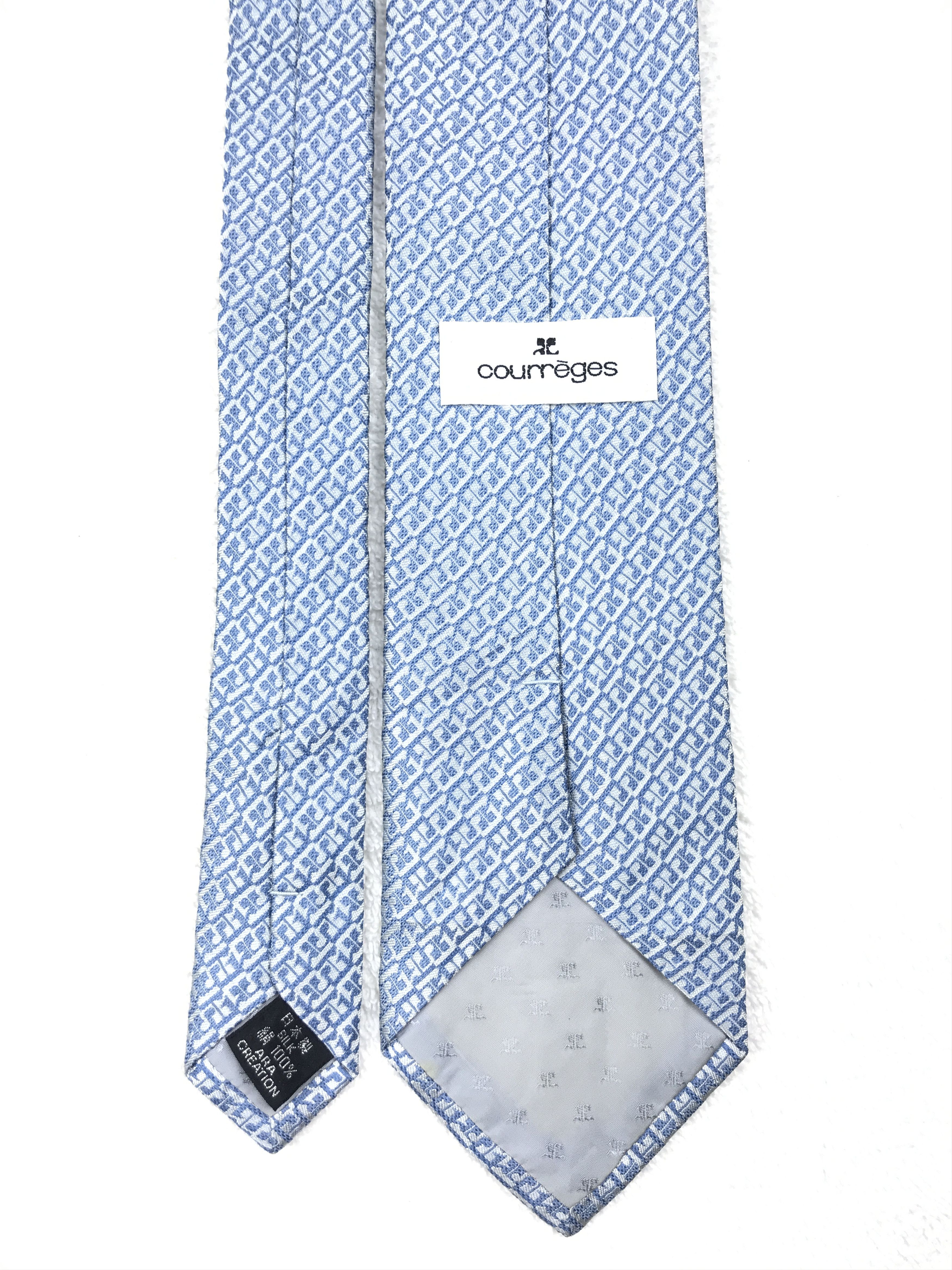 Courreges × Designer × Vintage Vintage Courreges Silk Necktie Size ONE SIZE - 4 Thumbnail