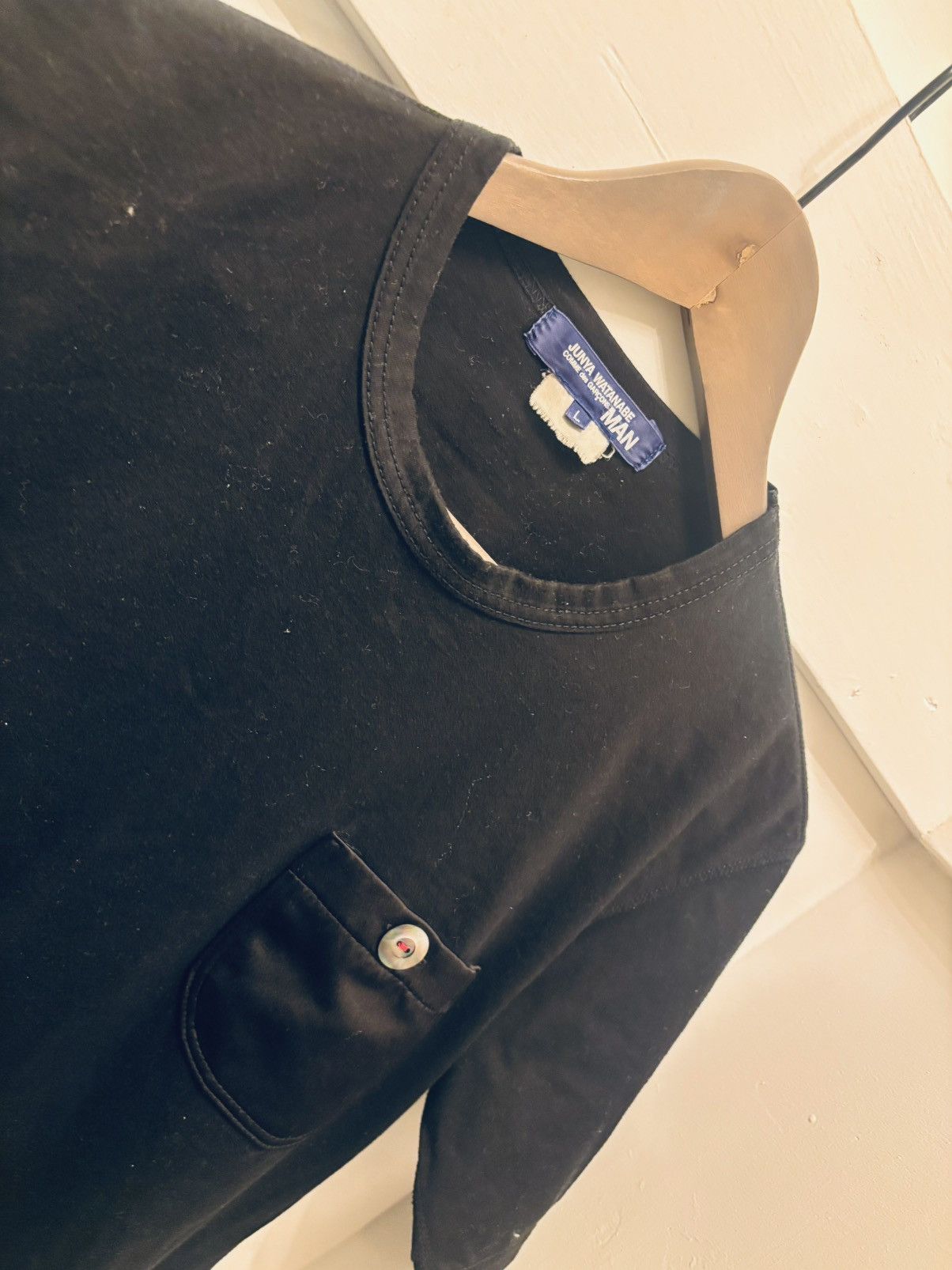 Junya Watanabe Junya Watanabe X Comme des Garcons Black Men's T-Shirt Size US L / EU 52-54 / 3 - 7 Thumbnail