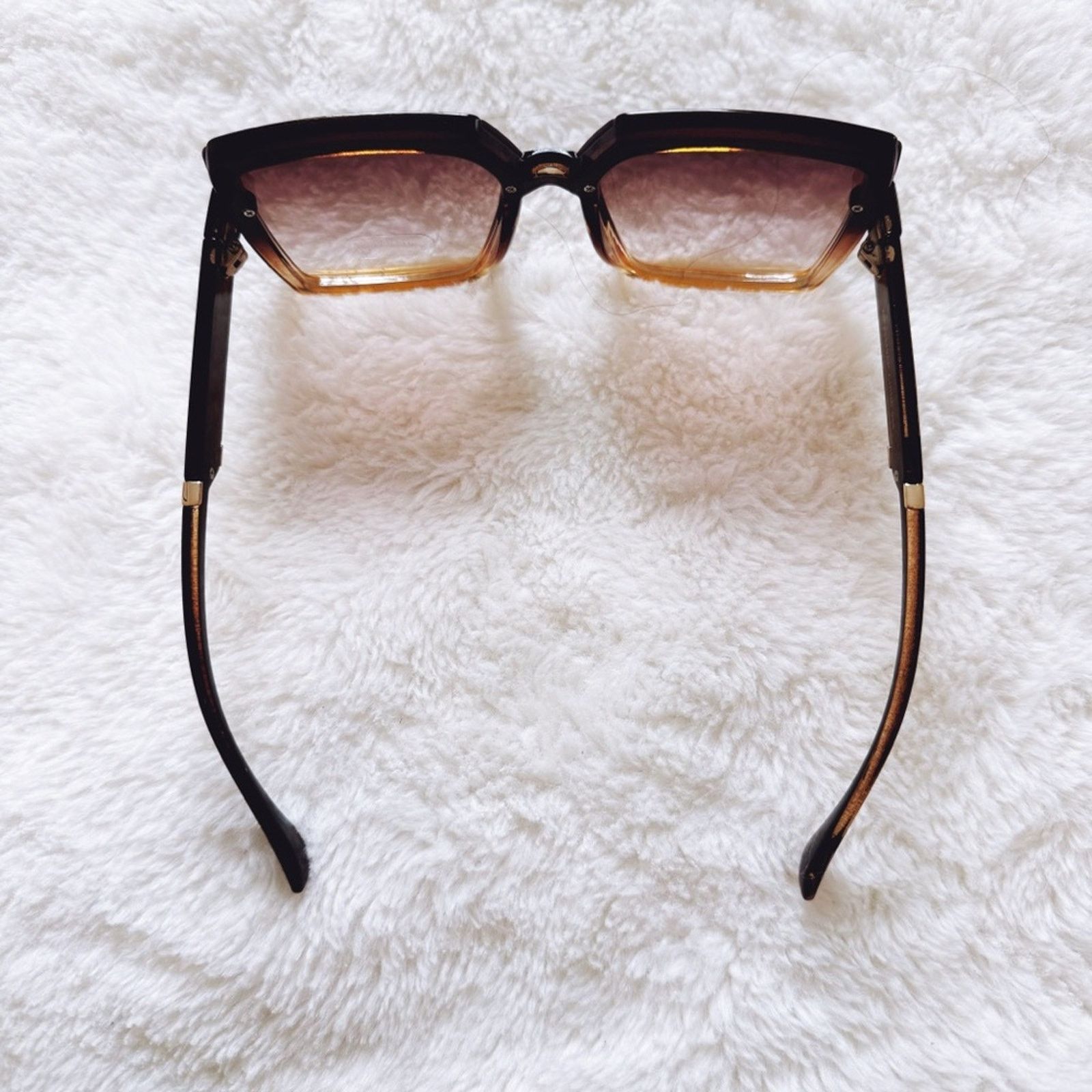 Other Gloria Brown Square Oversized Sunglasses Size ONE SIZE - 9 Thumbnail