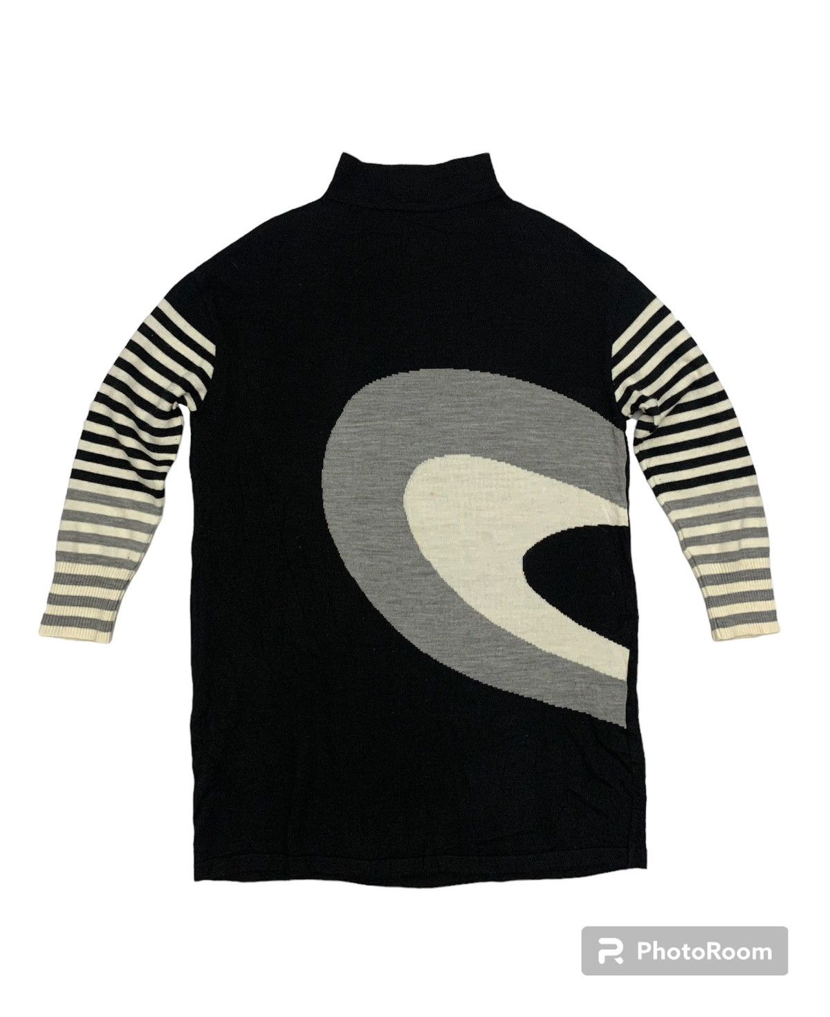 Kansai Yamamoto Kansai Bis Collection wool blouses stripe design Size L / US 10 / IT 46 - 1 Thumbnail