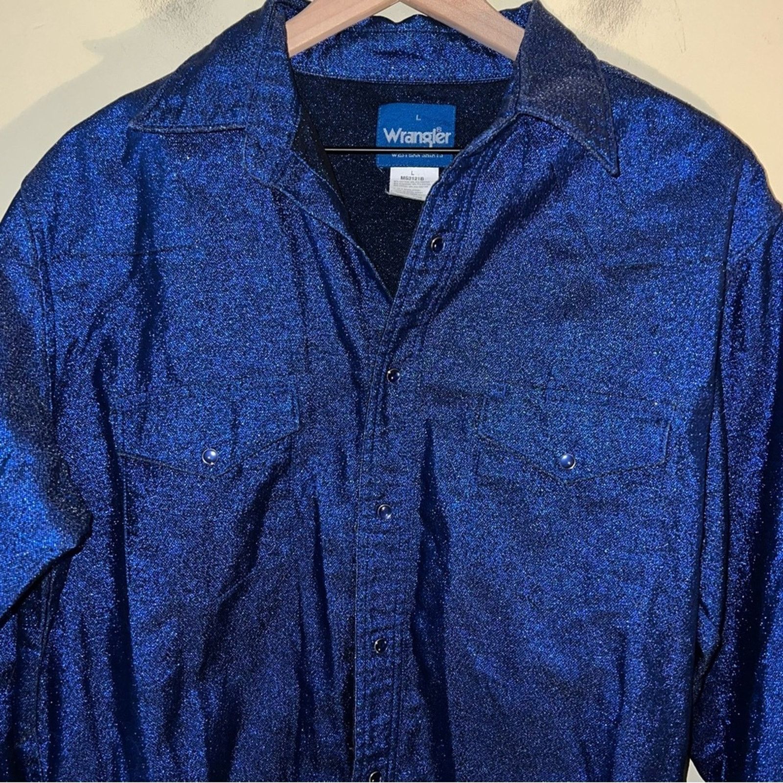 Wrangler VTNG WRANGLER 80s unique pearl snap shirt L Size US L / EU 52-54 / 3 - 3 Thumbnail