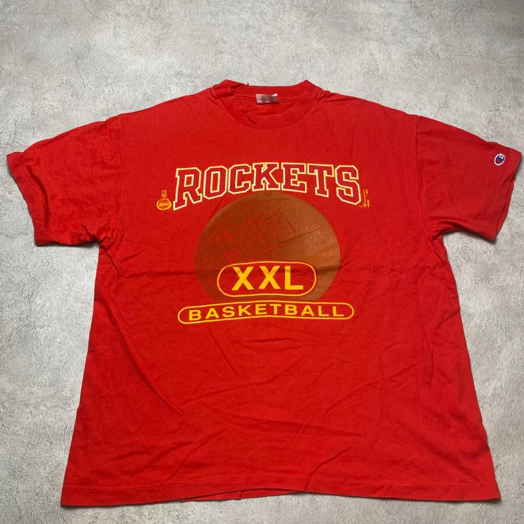Champion Vintage Single Stitch Champion Rockets Basketball Tee Size US XL / EU 56 / 4 - 1 Thumbnail