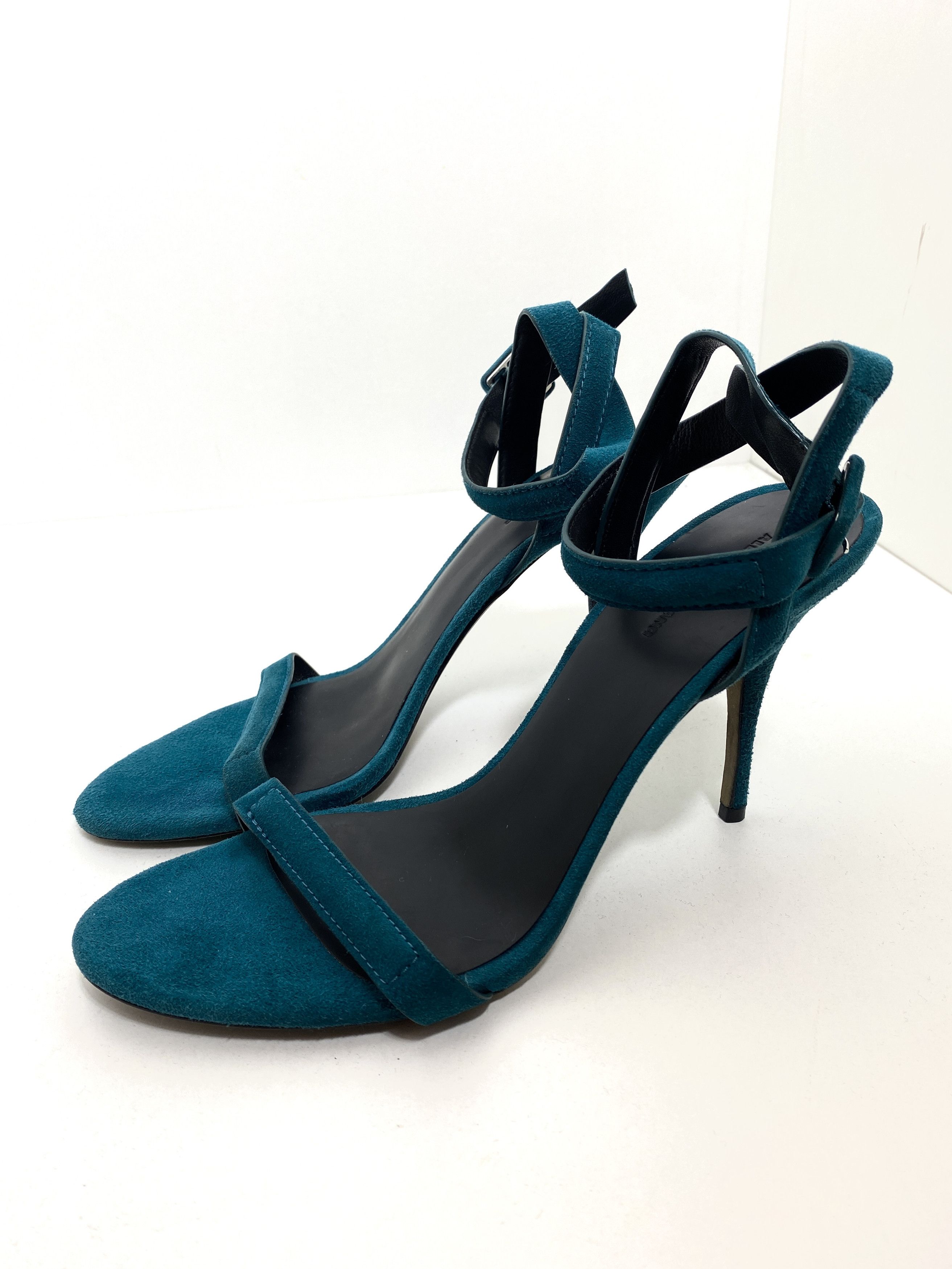 Alexander Wang Alexander Wang Turquoise Suede Heels Size US 10 / IT 40 - 1 Thumbnail
