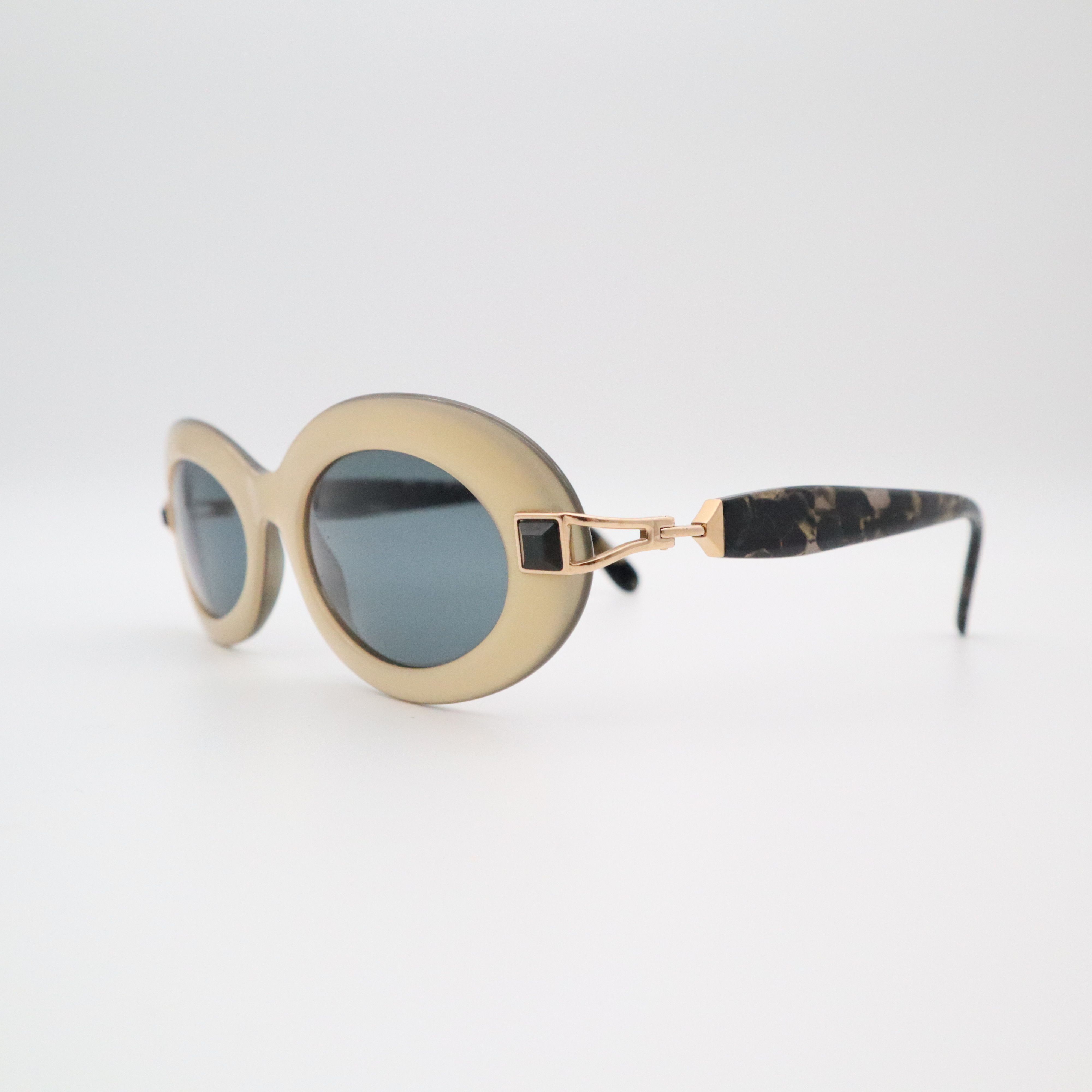 Vintage Vintage Swarovski Sunglasses with Black Swarovski Stones Size ONE SIZE - 1 Thumbnail