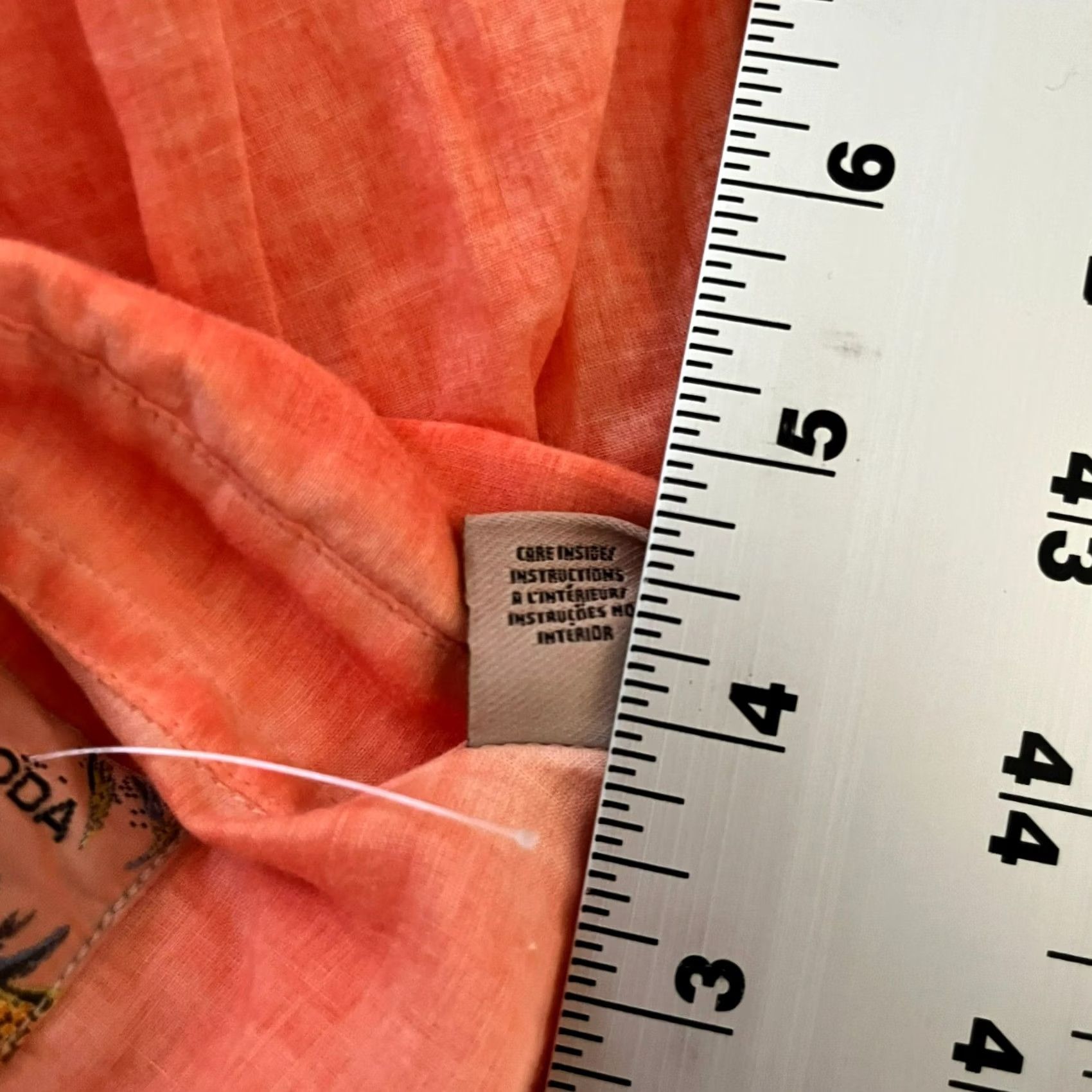 Scotch & Soda Scotch & Soda Men's Long Sleeve Collared Casual Button Up Shirt Orange M Size US M / EU 48-50 / 2 - 6 Thumbnail