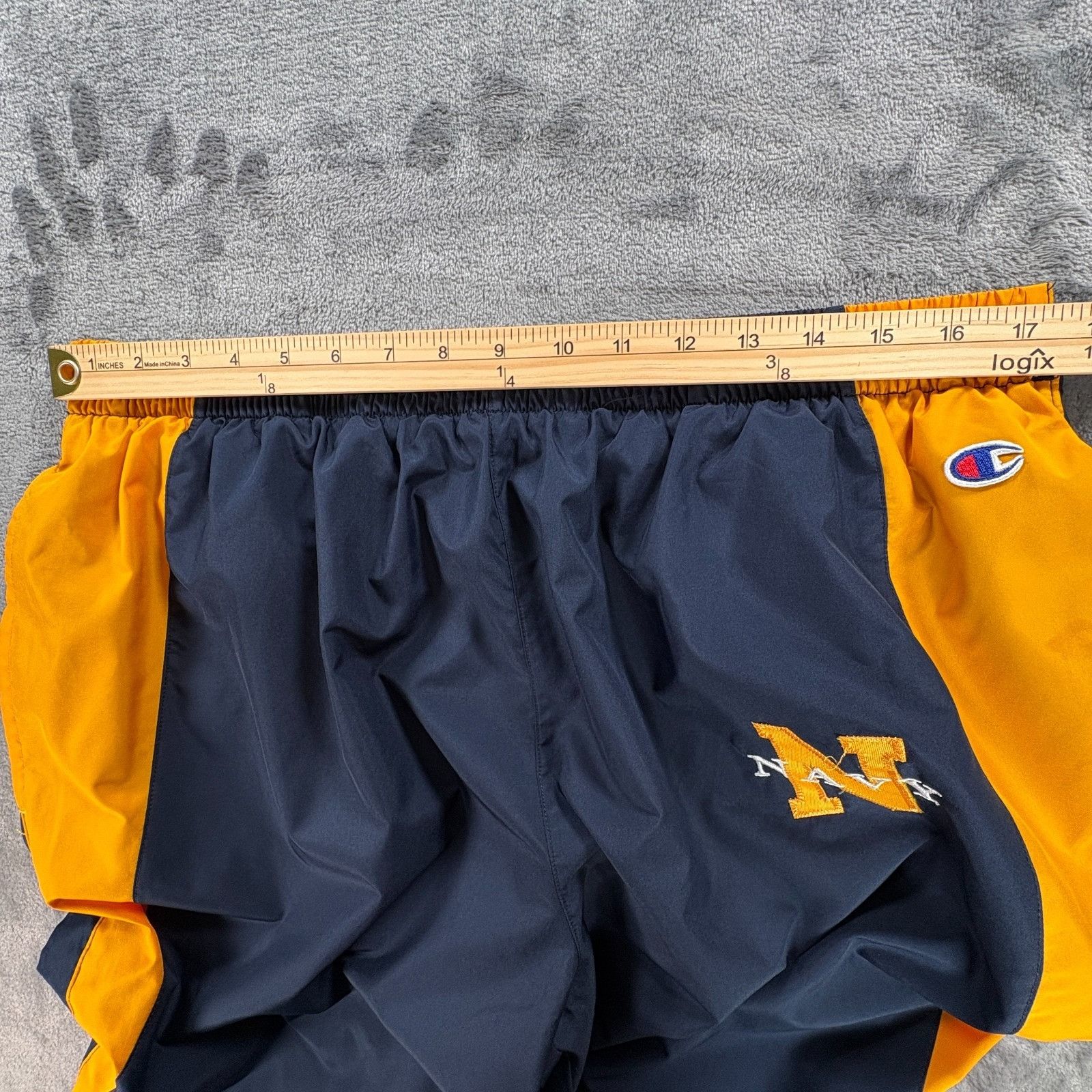 Champion Champion Navy Midshipmen Basketball Snap Away Warm Up Pants Size US 36 / EU 52 - 8 Thumbnail