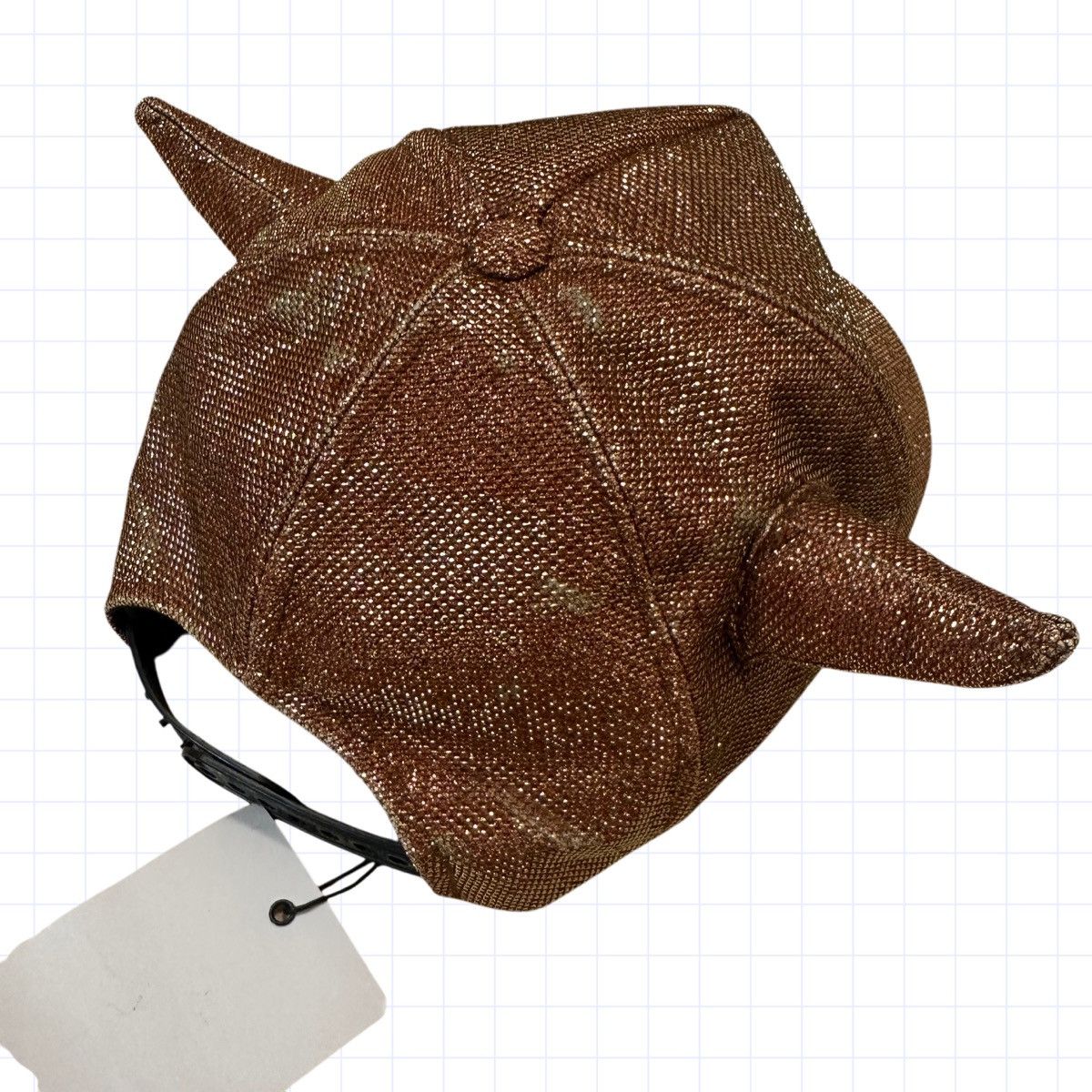 Japanese Brand × KTZ KTZ Runway Horned SnapBack Cap Hat Gold Glitter Shiny Horns Size ONE SIZE - 4 Thumbnail