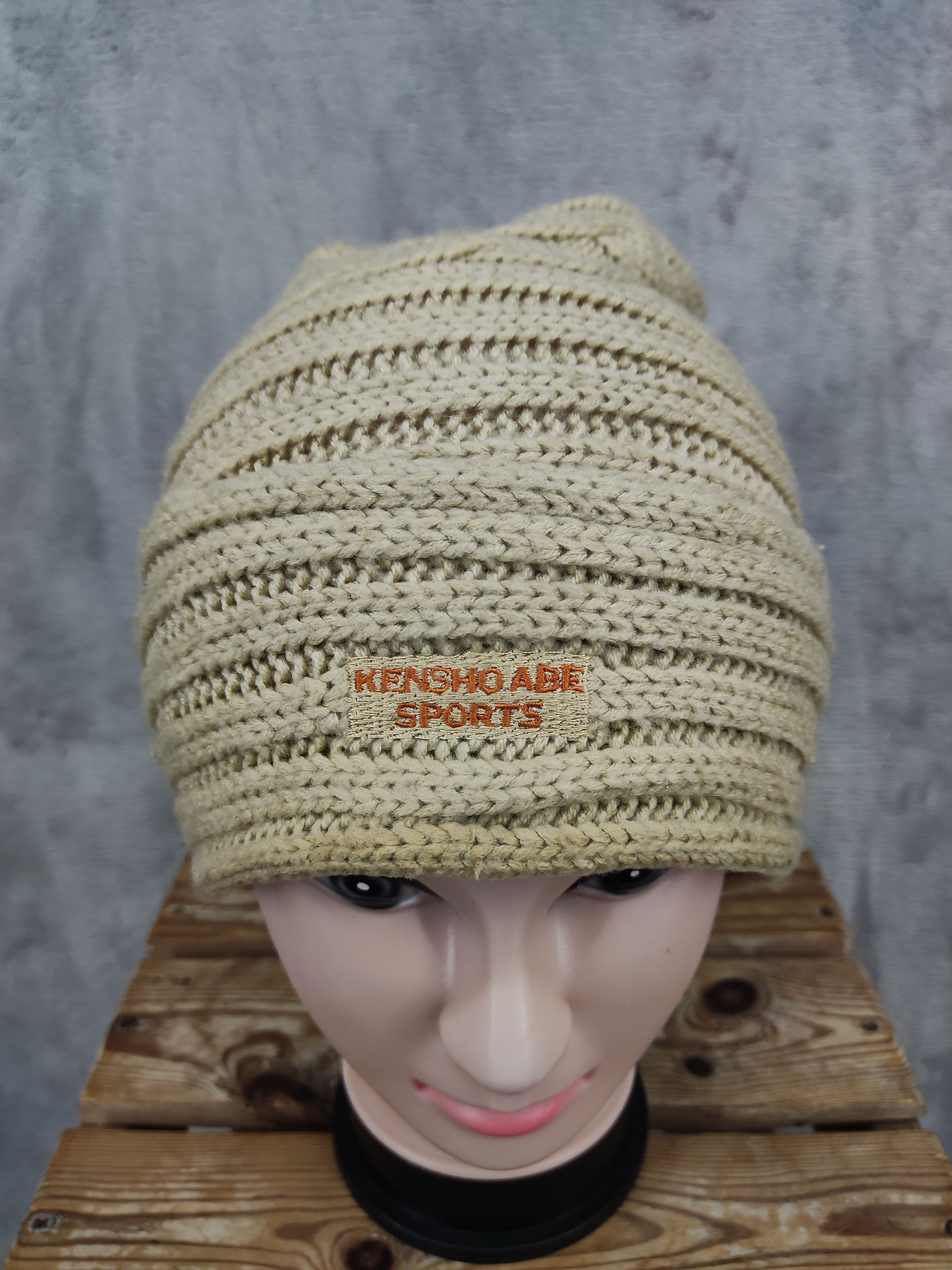 Designer × Japanese Brand × Kensho Abe Vintage Kensho Abe Sports Slouchy Beanie Hat Size ONE SIZE - 2 Thumbnail