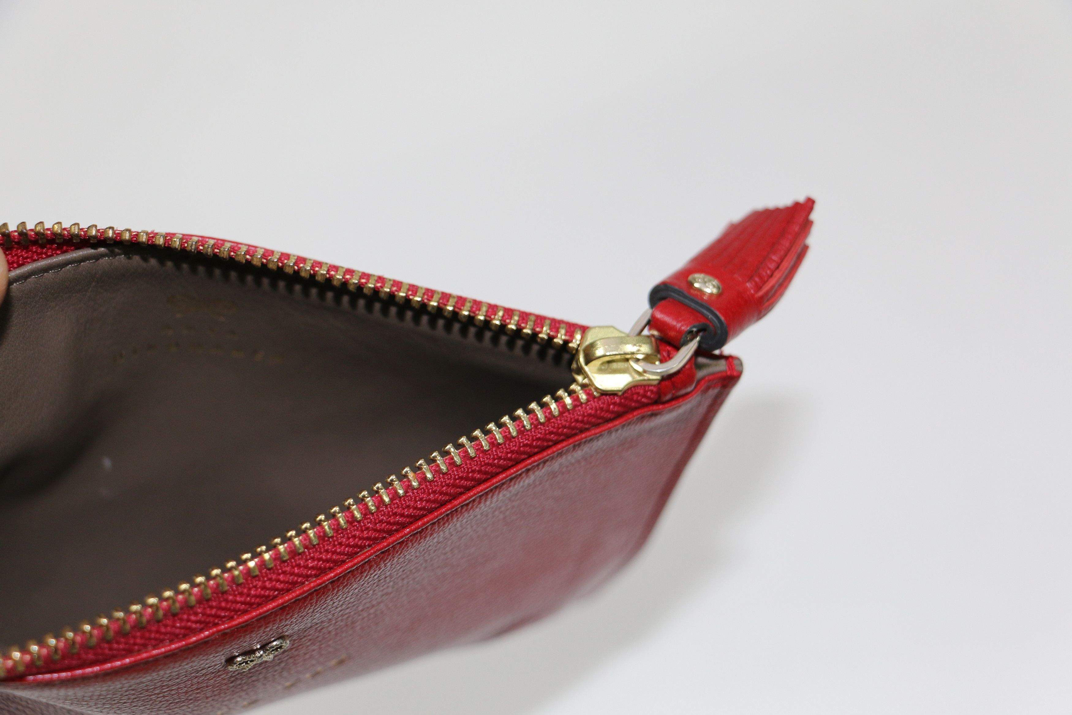 Anya Hindmarch Red Leather Coin Purse "I LOVE YOU" Size ONE SIZE - 3 Thumbnail