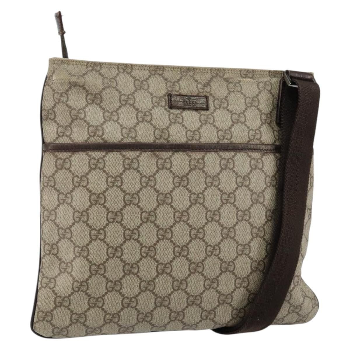 Gucci GUCCI GG Supreme Shoulder Bag Pvc Beige Silver Size ONE SIZE - 1 Thumbnail