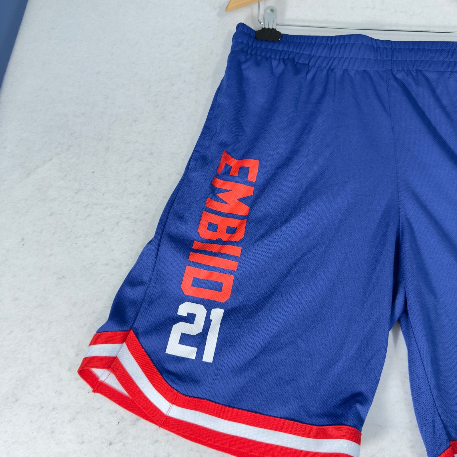 NBA NBA Official Licensed B ball Shorts L Phila 76er Embiid 21 Size US 38 / EU 54 - 3 Thumbnail
