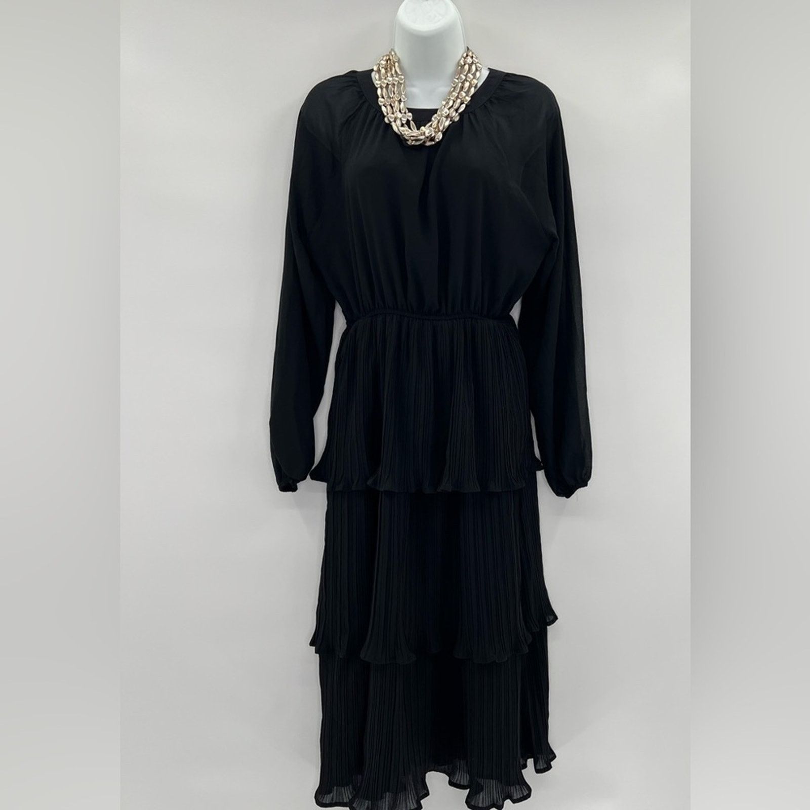& Other Stories Women's Layered Ruffle Hem Casual Maxi Dress | Size S | NWOT Size S / US 4 / IT 40 - 1 Thumbnail