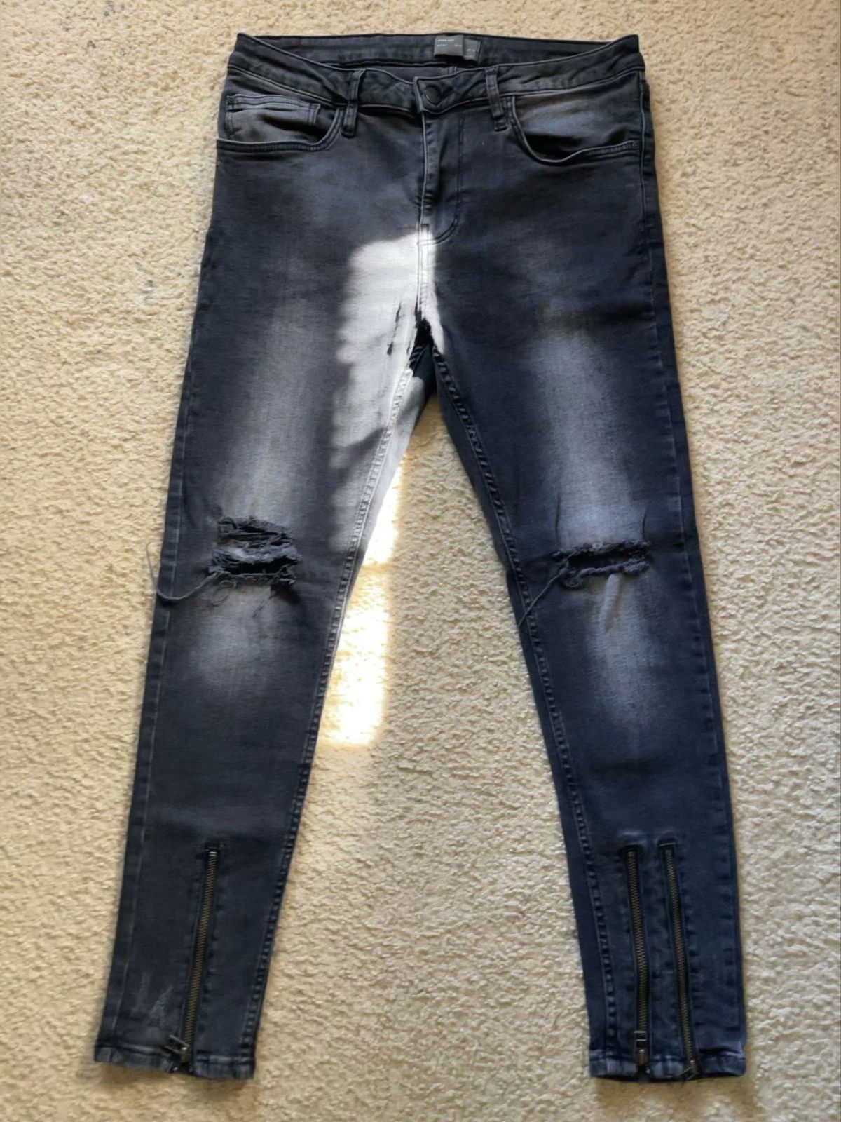 Zara Faded Black Zara Skinny Jeans Size US 31 - 1 Thumbnail