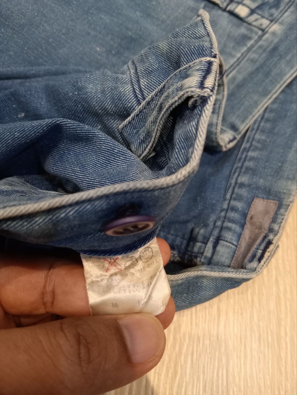 Issey Miyake RARE ISSEY MIYAKE VINTAGE DISTRESSED DENIM TROUSERS PANTS Size US 31 - 10 Thumbnail