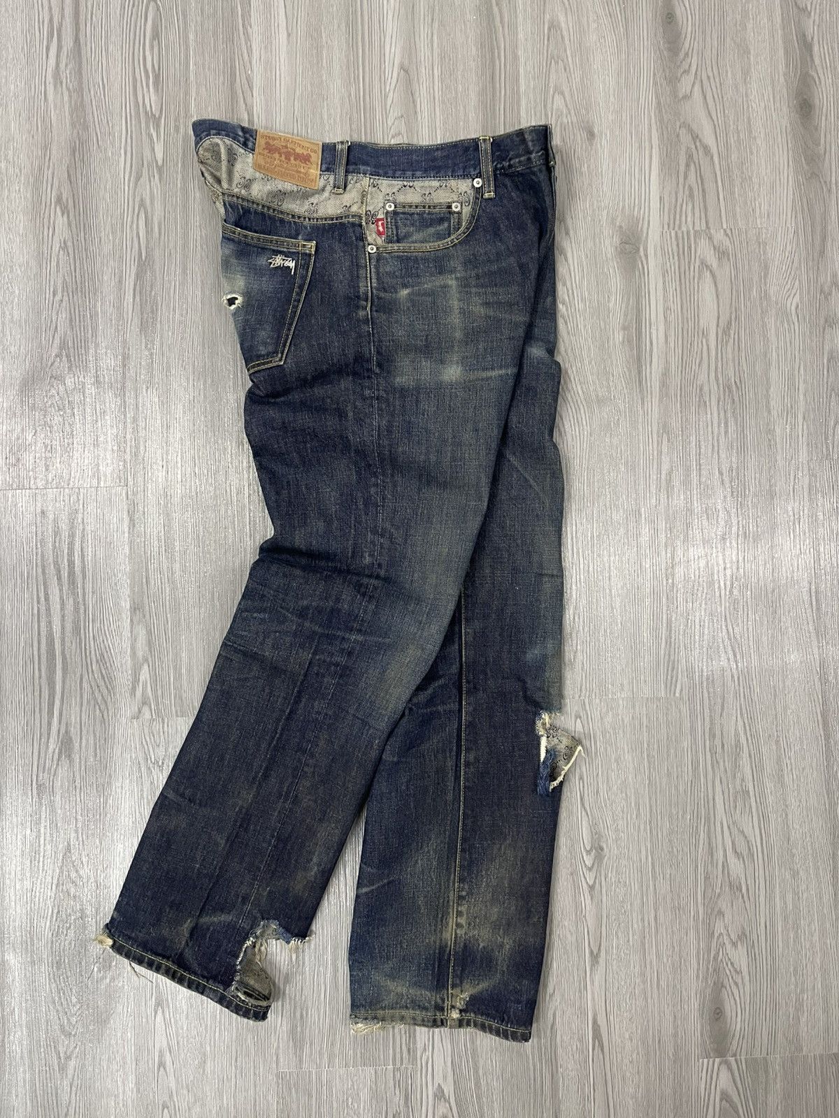 Stussy Stussy ripped denim Size US 32 / EU 48 - 1 Thumbnail